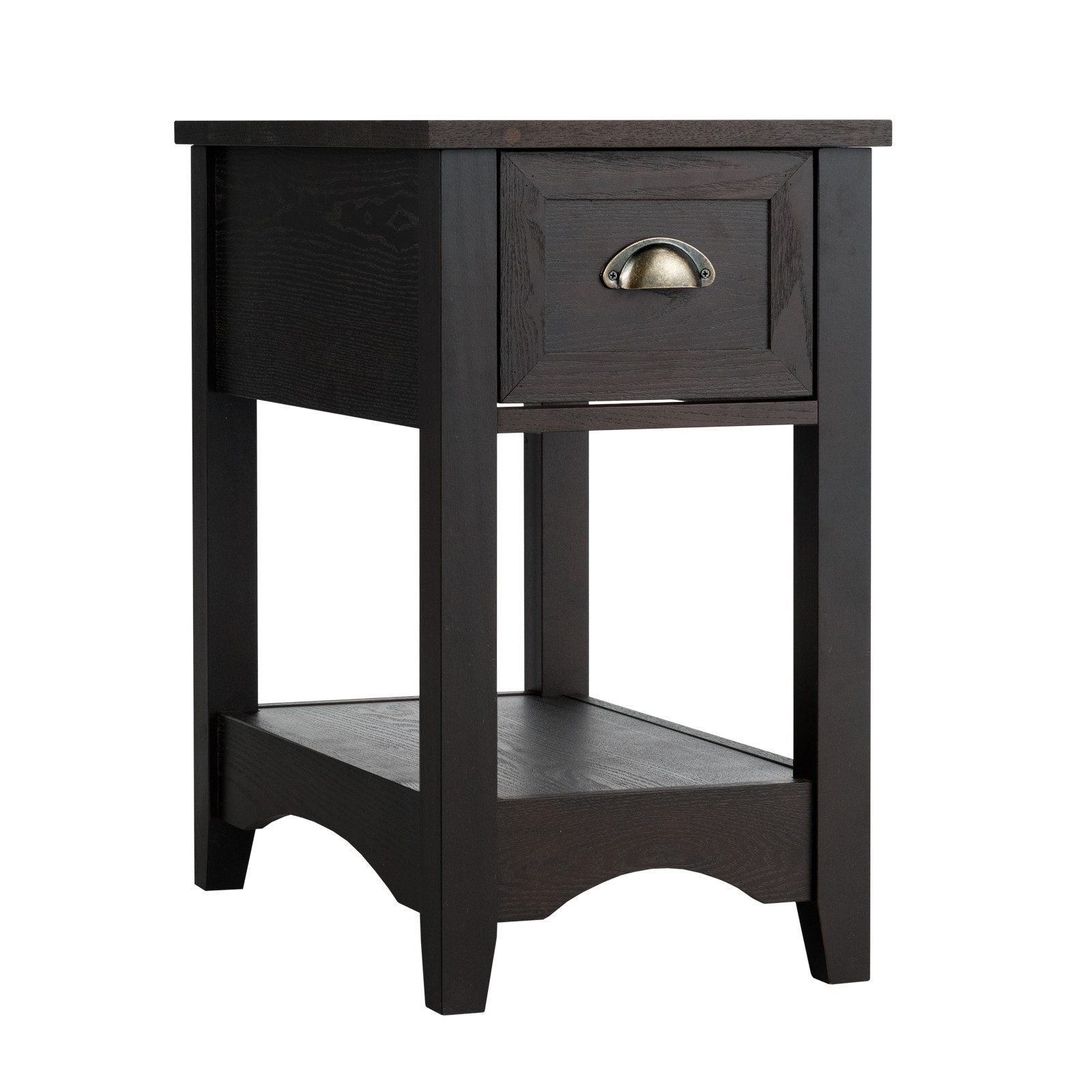 COSTWAY Beistelltisch (1-St), mit Schublade & Ablage, schmal, 56x33x58,5cm günstig online kaufen