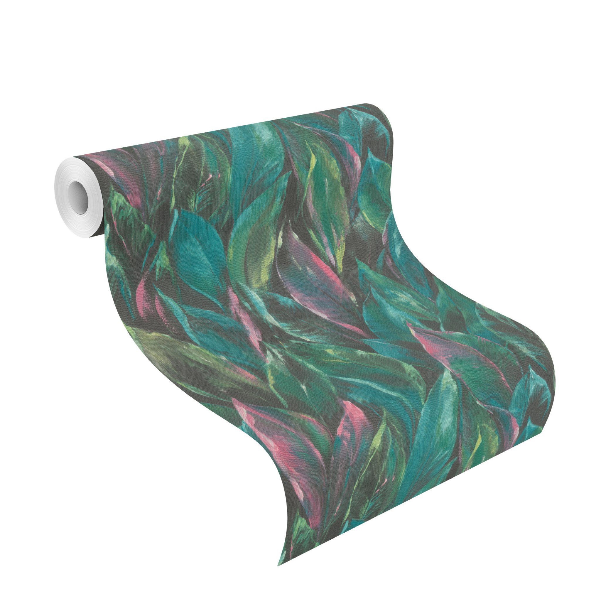 Rasch Vliestapete Vliestapete mit großen Blättern günstig online kaufen