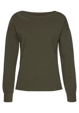 Bench. Loungewear Sweatshirt mit gerafften Ärmelbündchen, Loungeanzug