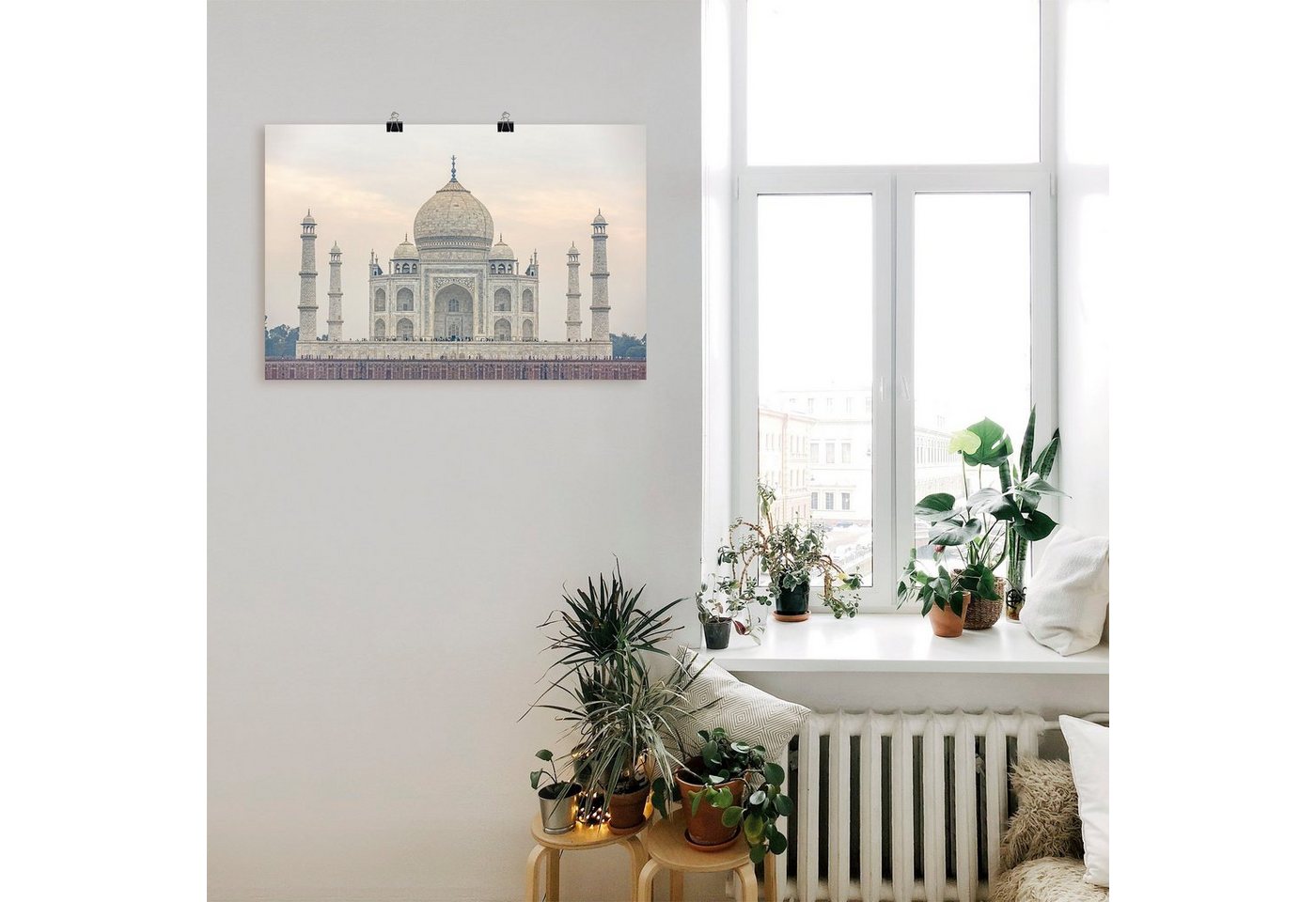 Artland Wandbild »Taj Mahal«, Gebäude (1 Stück), in vielen Größen & Produktarten - Alubild / Outdoorbild für den Außenbereich, Leinwandbild, Poster, Wandaufkleber / Wandtattoo auch für Badezimmer geeignet-kaufen
