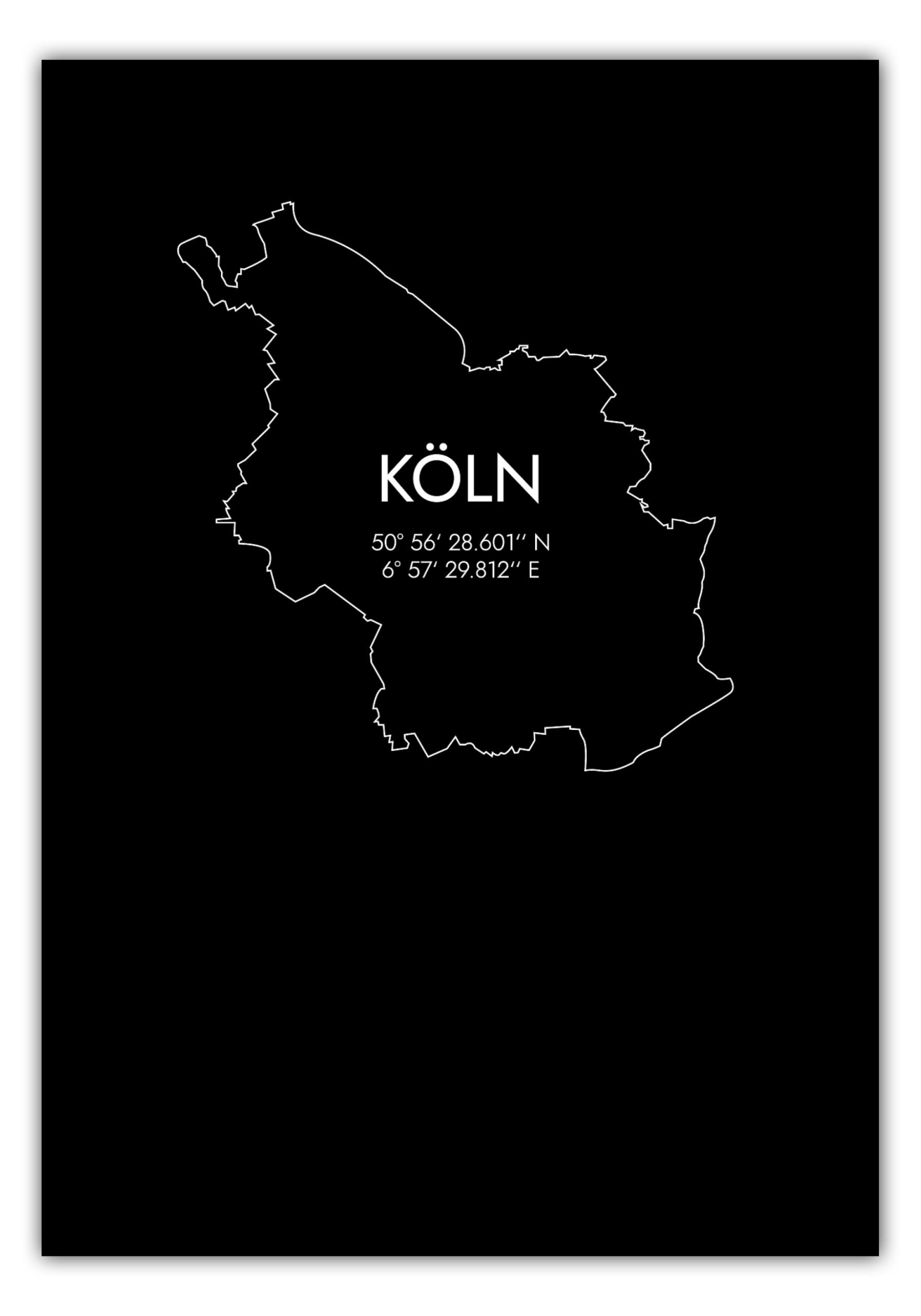 MOTIVISSO Poster Köln Koordinaten #7