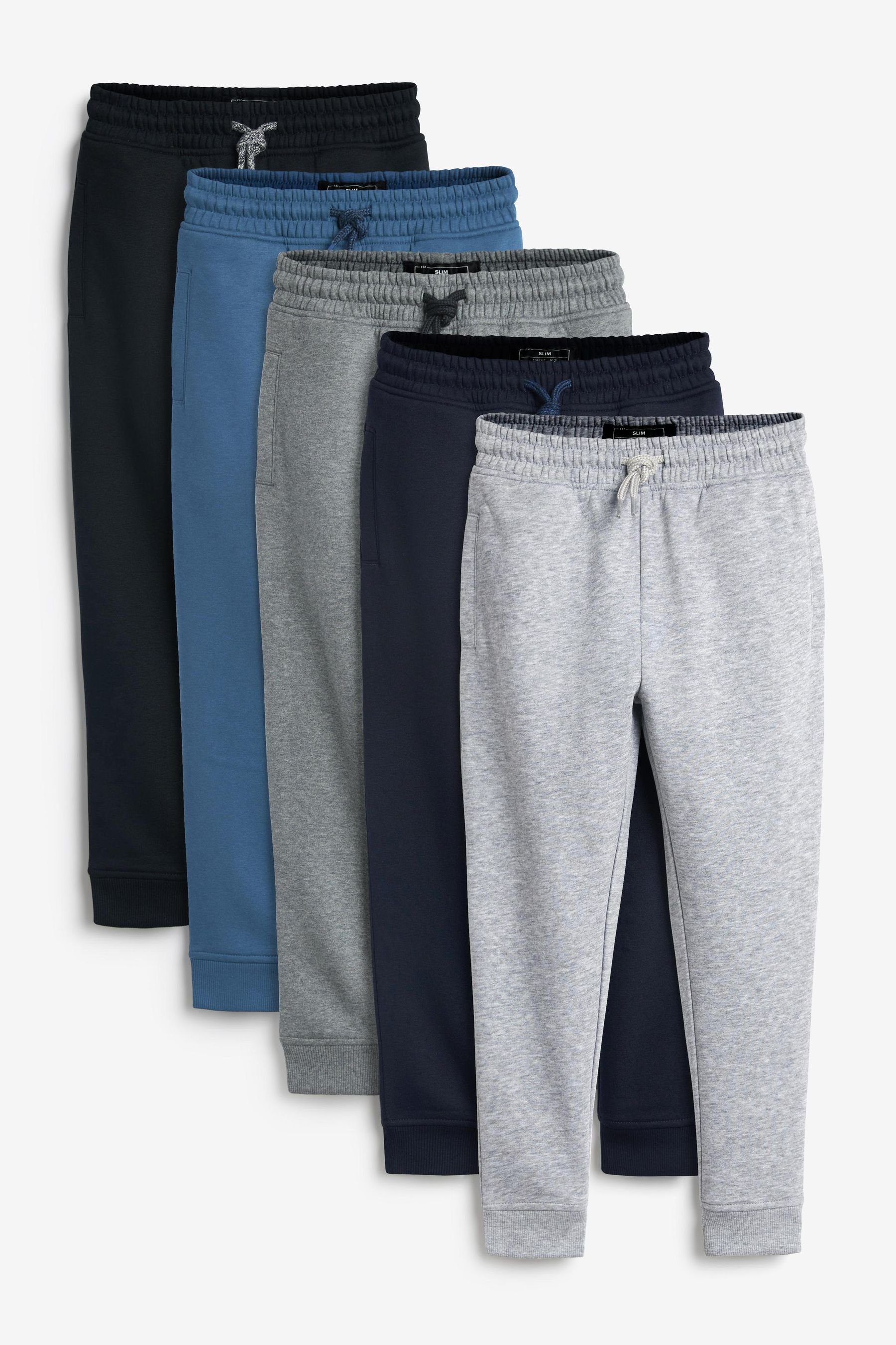 Next Jogginghose Slim-Fit-Jogginghose (3-16 5er-Pack Jahre), (5-tlg)