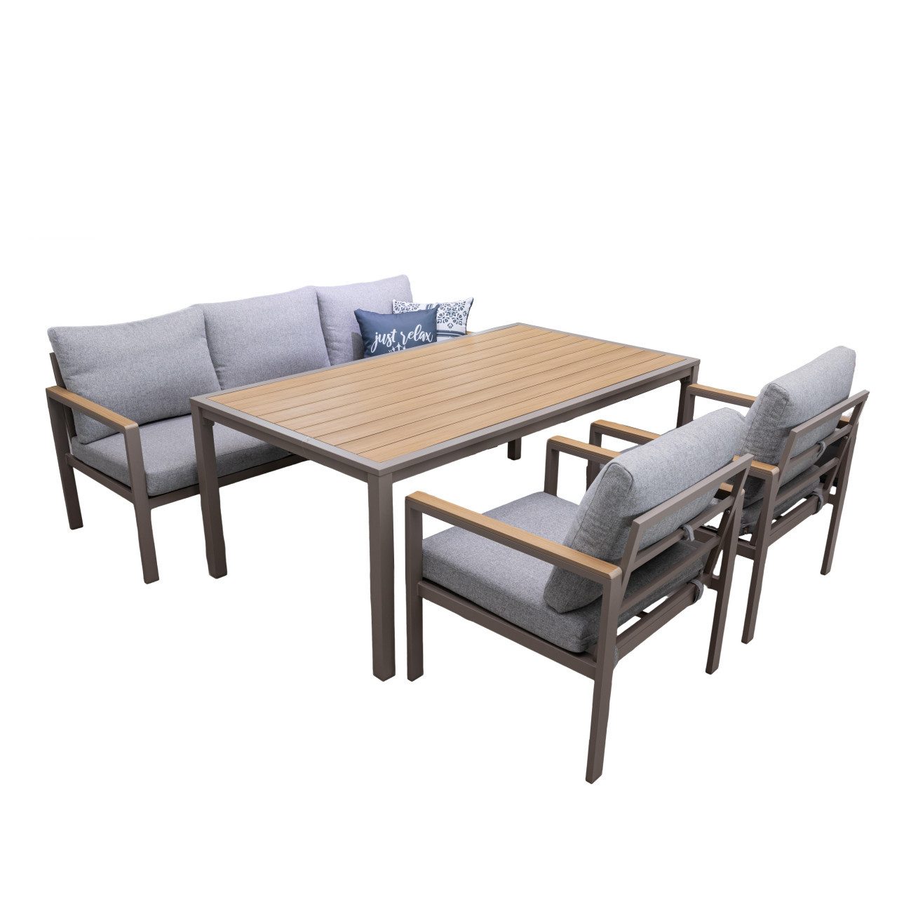 Primaster Gartenlounge-Set Primaster Gartenmöbel-Set Porto Aluminium in, Witterungsbeständig