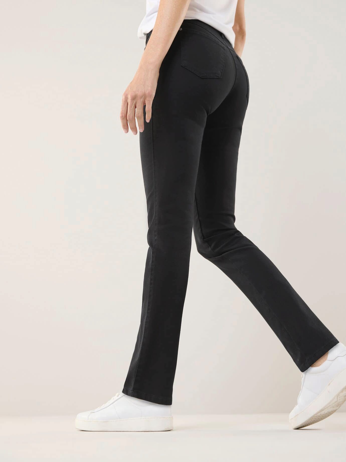 Walbusch Stoffhose Damen Extraglatt Baumwollhose Regular Fit bügelfrei Atmungsaktiv und softer Griff, dehnbarer Comfort-Bund, 2 Gesäßtaschen