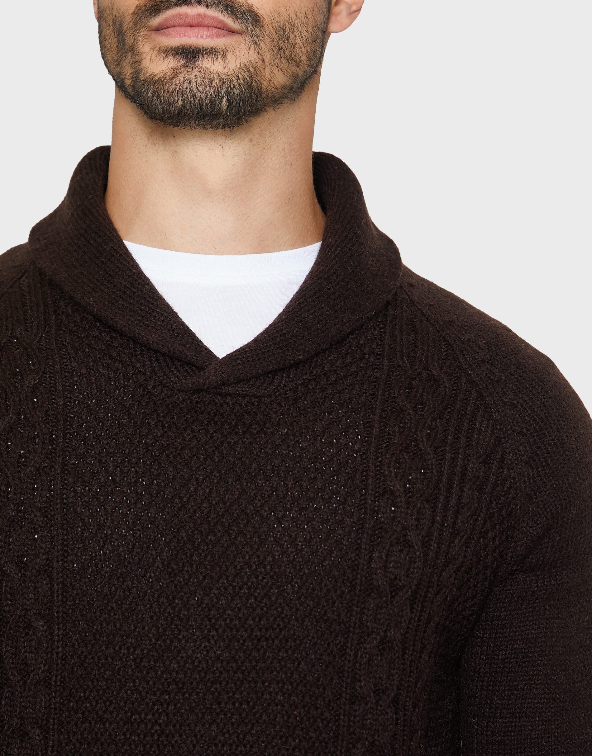 Threadbare Rundhalspullover Trojan (1-tlg) mit Ausschnitt