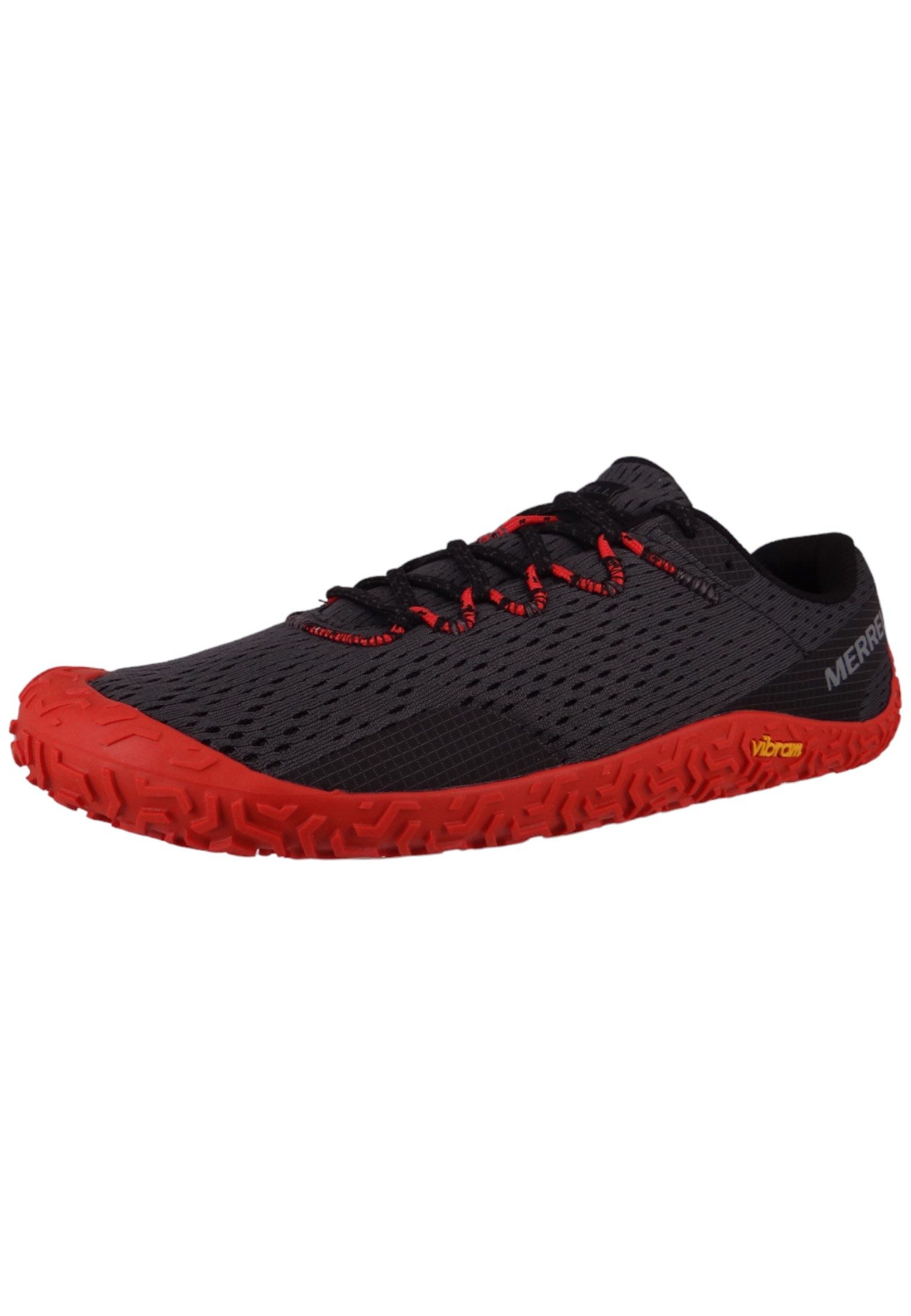Merrell J067667 Vapor Glove 6 Barefoot Granite/Tangerine Schnürschuh