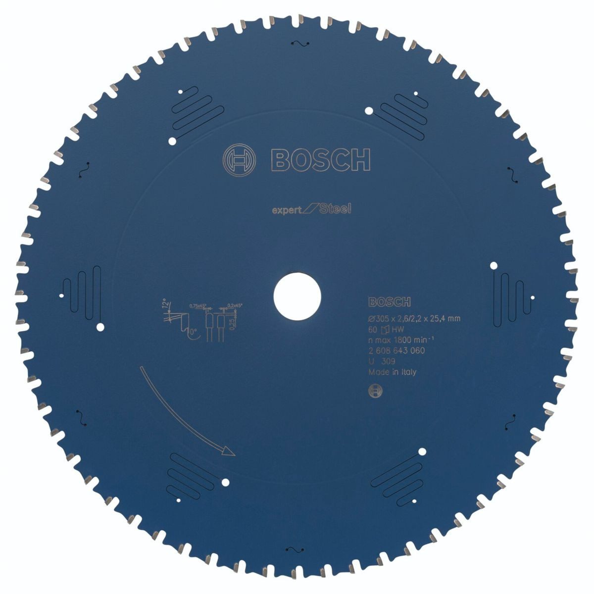 BOSCH Kreissägeblatt Kreissägeblatt EX SL B 305x25,4-60