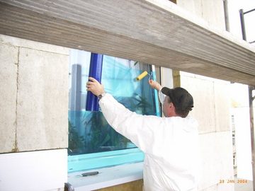 Fensterfolie Schutzfolie selbstklebend für Glas Fenster Spiegel blau 50cm x 100m, Scorprotect®