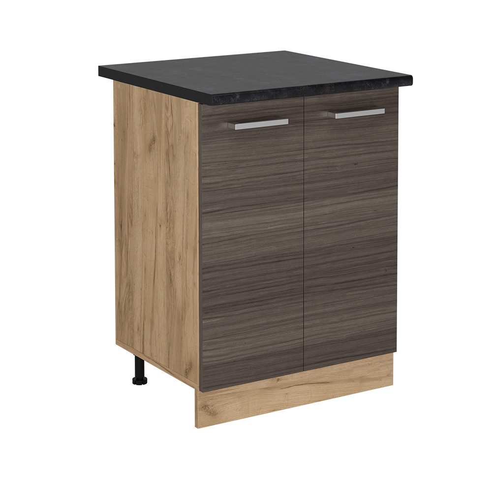 Vicco Unterschrank R-Line, Edelgrau/Goldkraft Eiche, 60 günstig online kaufen