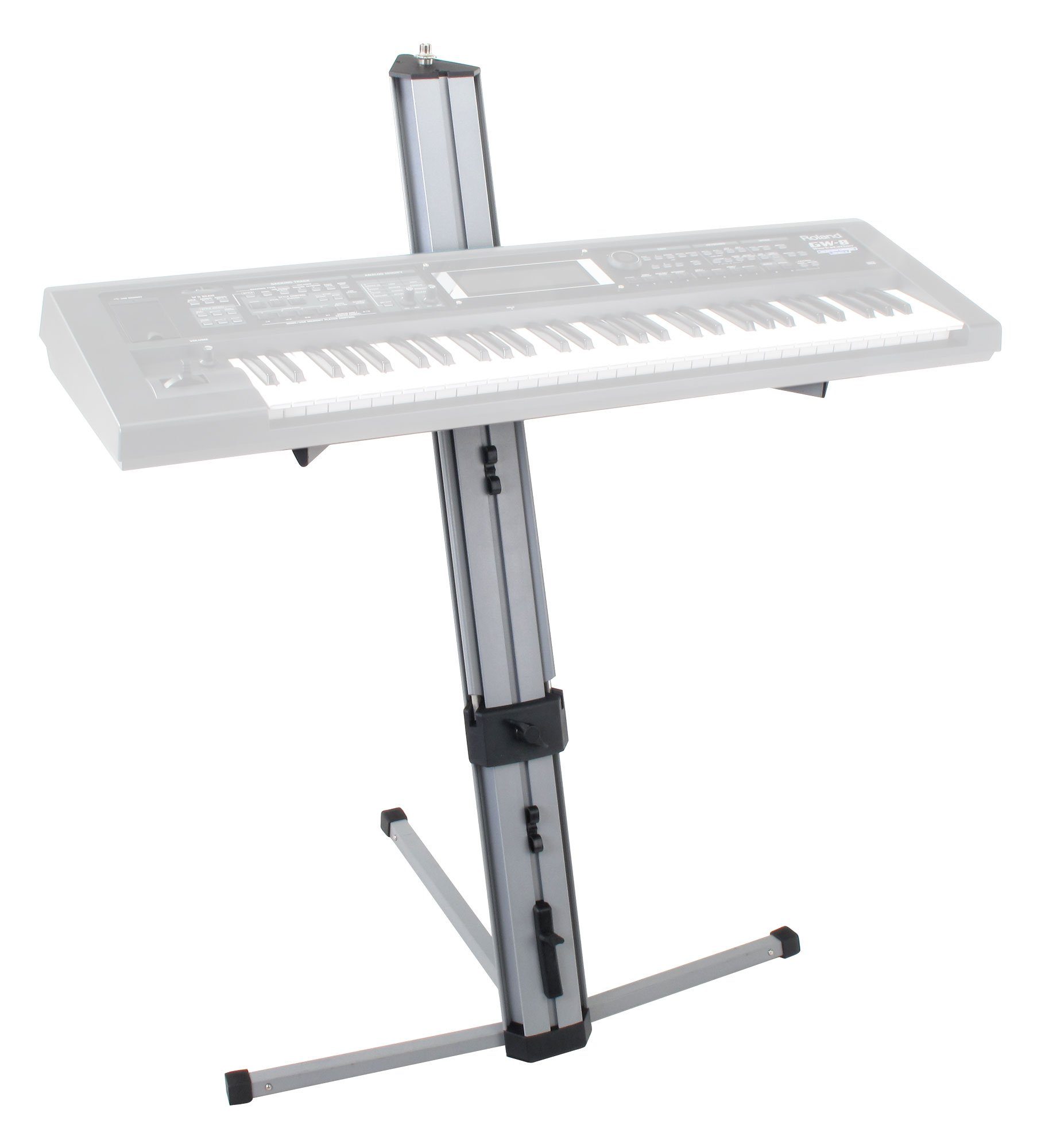 Classic Cantabile Keyboardständer 2-fach Höhenverstellbar, (inkl. Tragetasche), Doppel-Keyboardständer - Keyboardstativ mit 25 kg Tragkraft pro Ebene