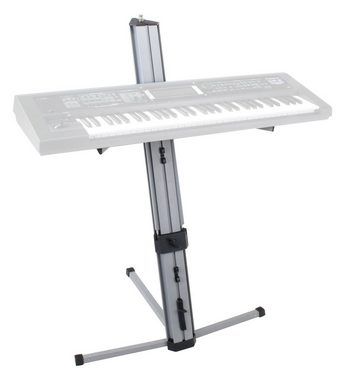 Classic Cantabile Keyboardständer 2-fach Höhenverstellbar, (inkl. Tragetasche), Doppel-Keyboardständer - Keyboardstativ mit 25 kg Tragkraft pro Ebene