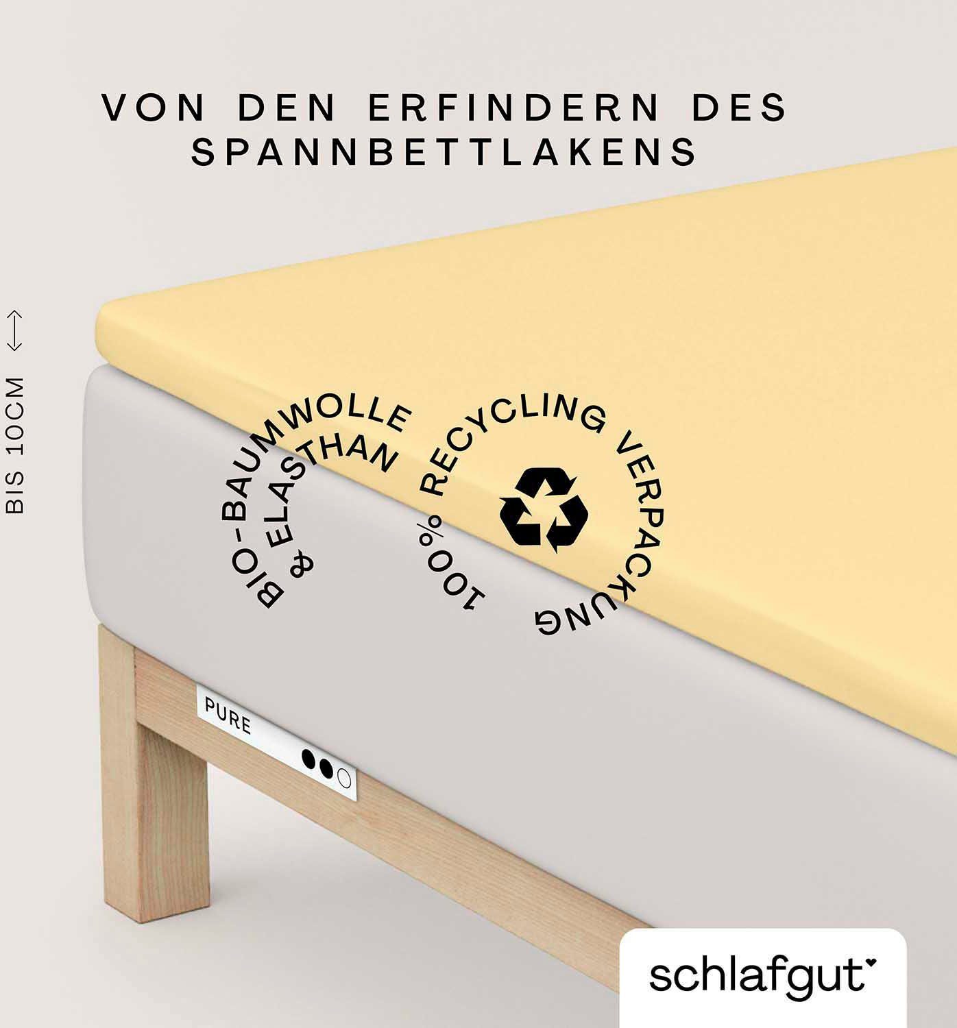 Schlafgut Spannbettlaken PURE TOPPER in Gr. günstig online kaufen