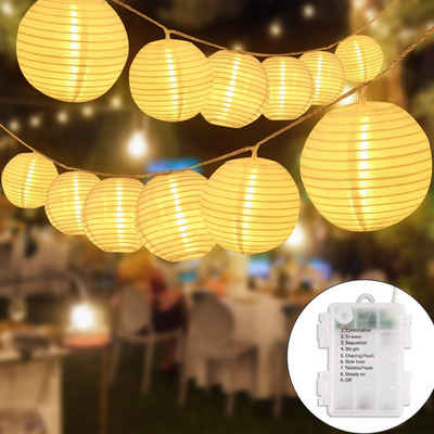 Salcar LED-Lichternetz Светодиодные китайские фонарики Lichterkette Outdoor Laterne LED mit Batterie