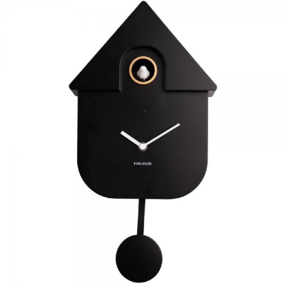 Karlsson Uhr Kuckucksuhr Wall Clock Modern Cuckoo Schwarz (41cm) günstig online kaufen