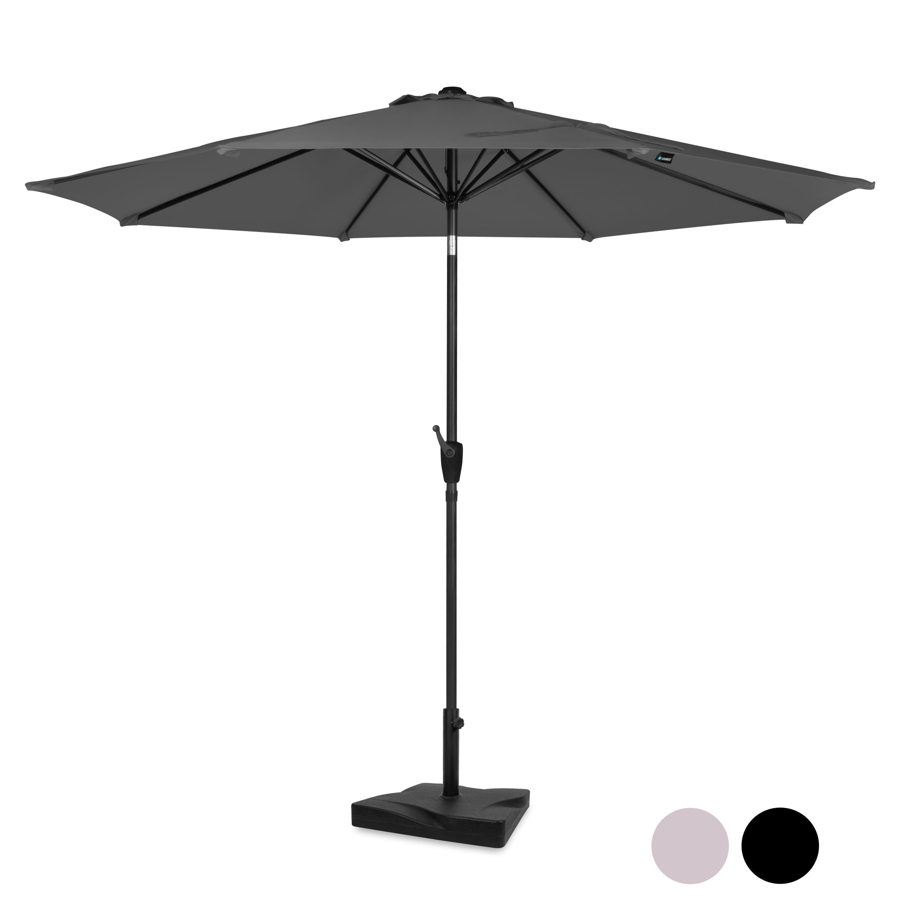 VONROC Sonnenschirm rund Balkon - Neigbarer Sonnenschutz Terrasse & Garten -, inkl. Schutzhülle, Sonnenschirm groß Ø300cm inklusive Schutzhülle