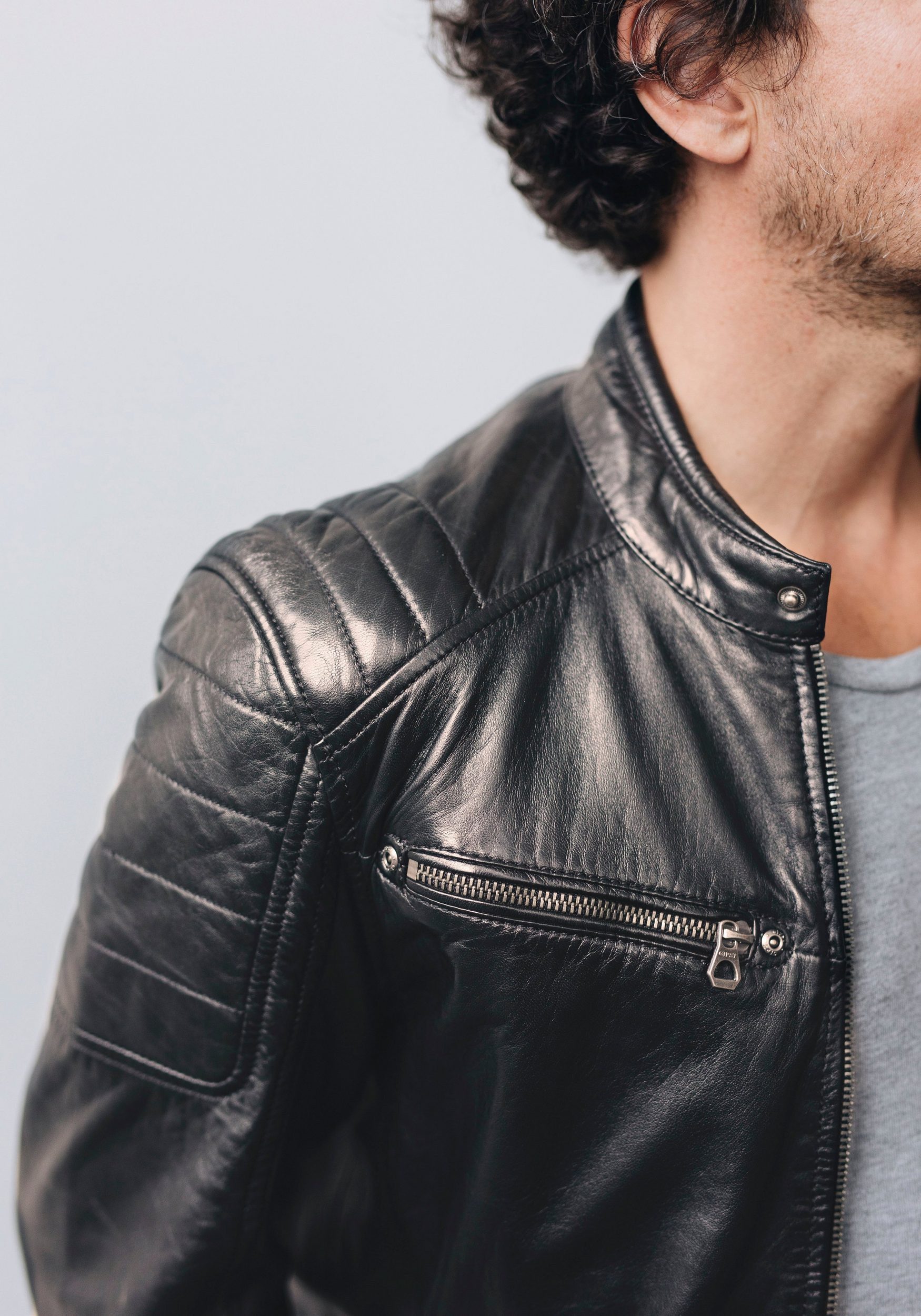 Gipsy by Mauritius Lederjacke GBDerry Herren Bikerjacke aus Lammnappa Leder