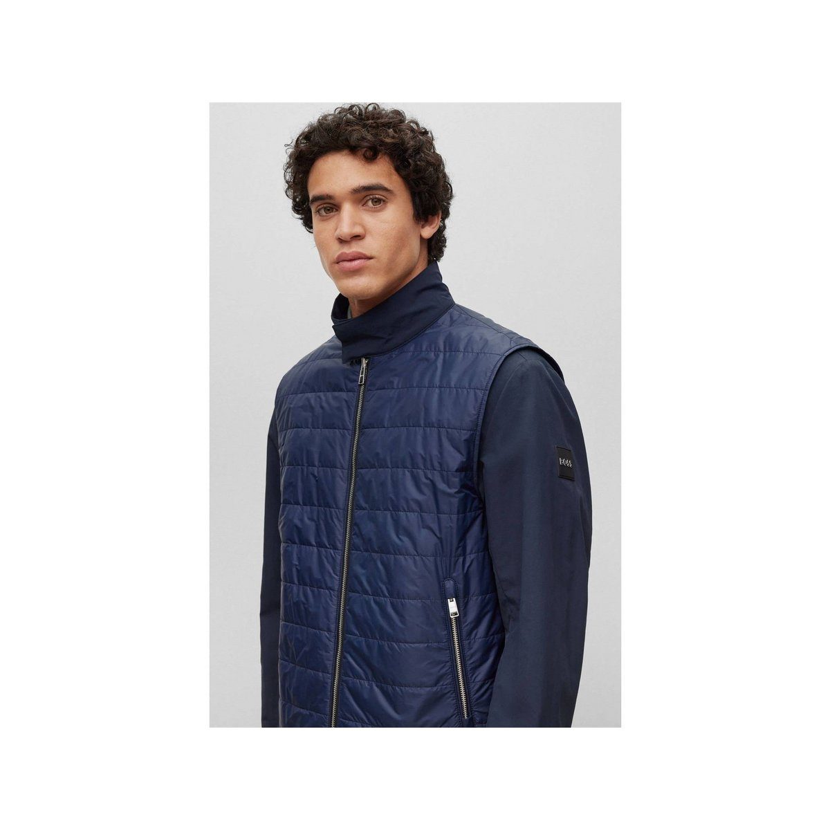 dunkel-blau HUGO (1-St) Anorak