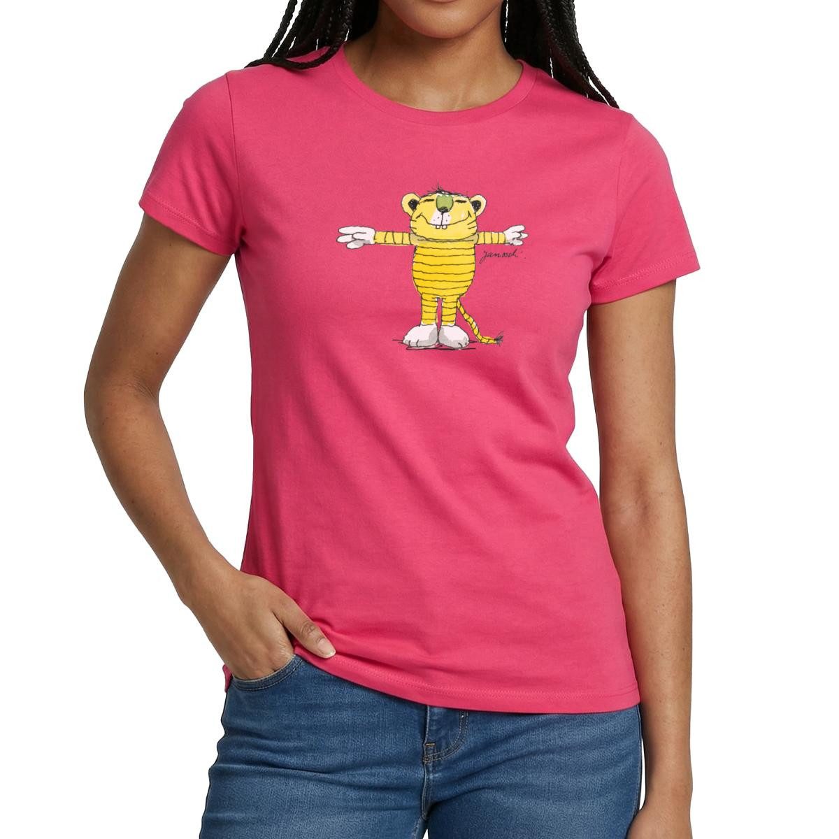 T-Shirt Janosch Tiger Pose Frauen T-Shirt