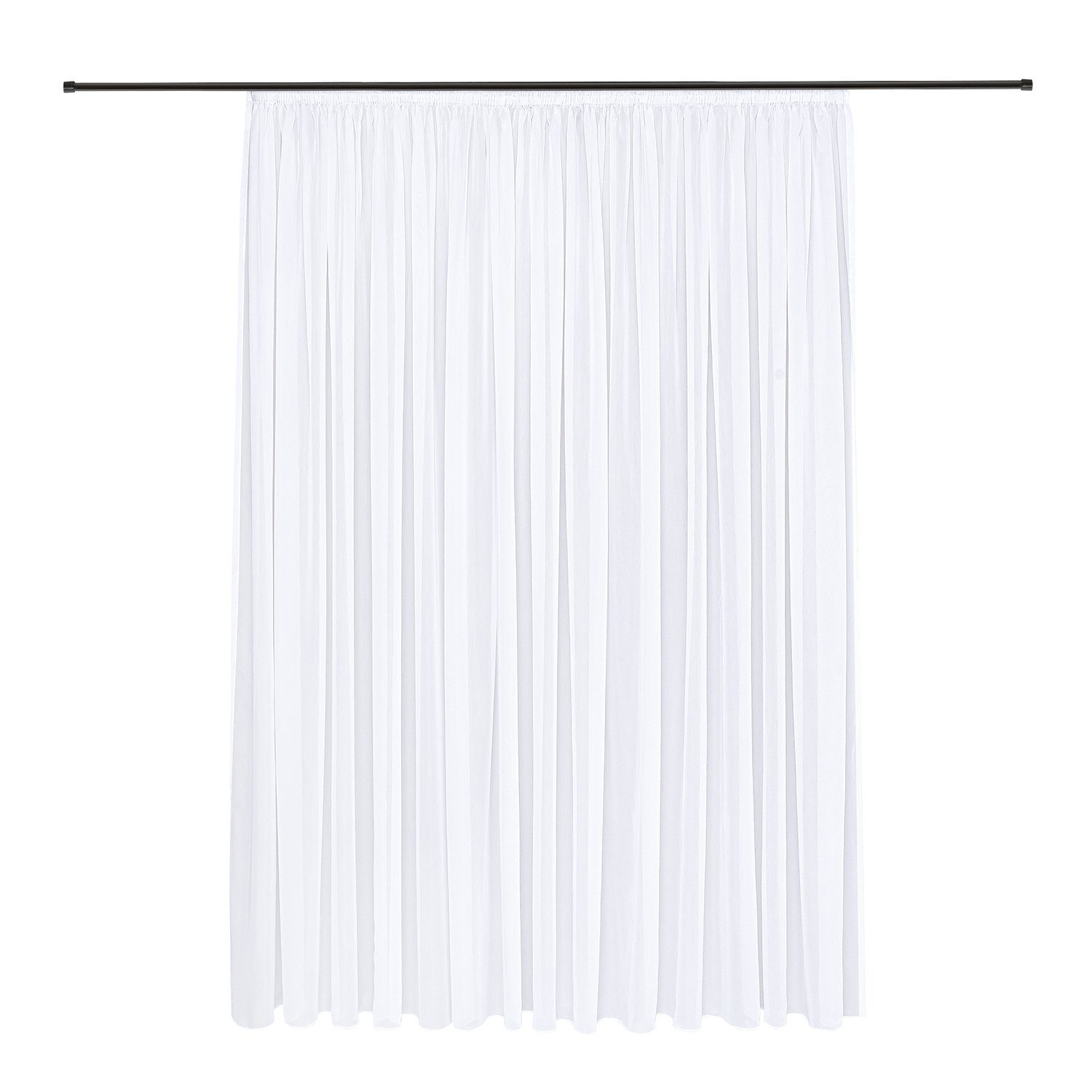 Gerster Gardine Estella (1 St), Kräuselband, transparent, Voile, Store Effekt-Voile recycelt "Estella"