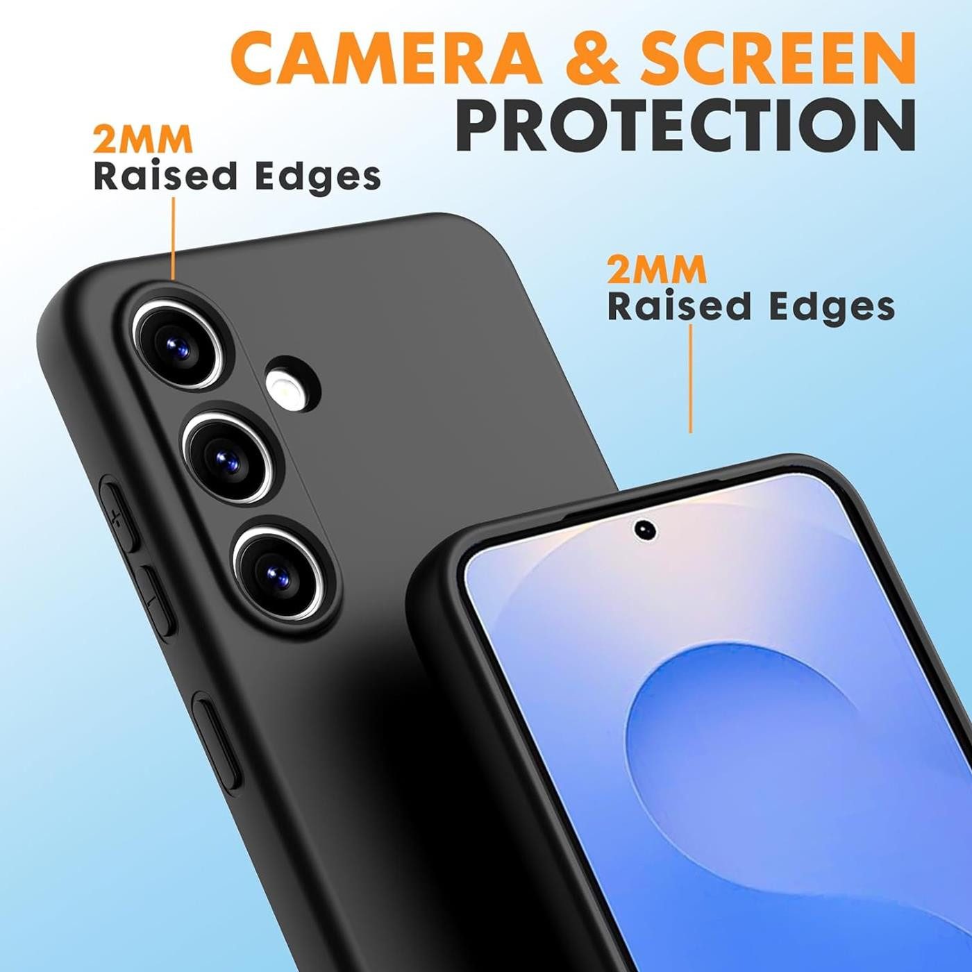 CoolGadget Handyhülle Silikon Colour Series Slim Case für Samsung Galaxy S25 6,2 Zoll, Hülle weich Handy Cover für Samsung S25 Schutzhülle – Bild 2 von 5