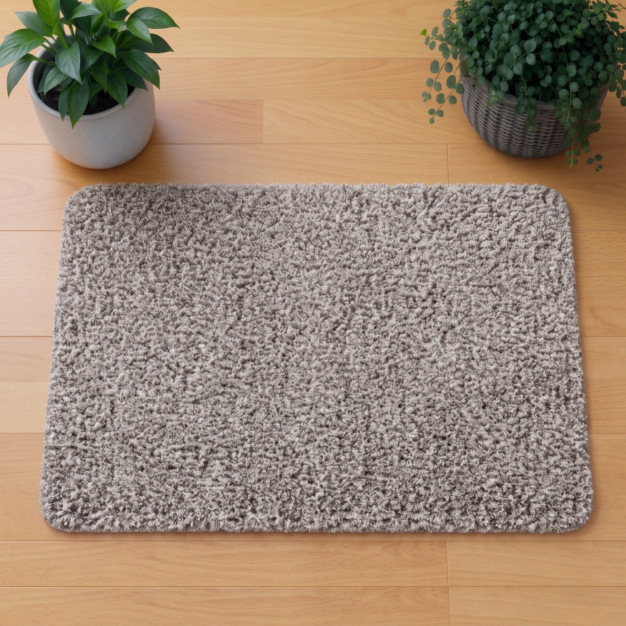 matches21 HOME & HOBBY Fußmatte Schmutzfangmatte für innen beige in 40x60 cm, rechteckig, Höhe: 6 mm, Saugstarke Sauberlaufmatte als waschbare Türmatte