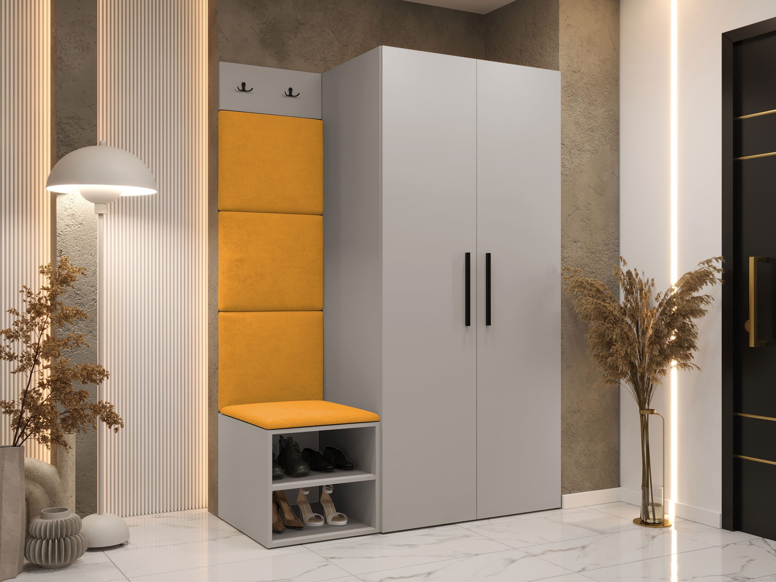 MIRJAN24 Garderoben-Set Medi IV, (Drehtürenschrank, Schuhschrank, günstig online kaufen