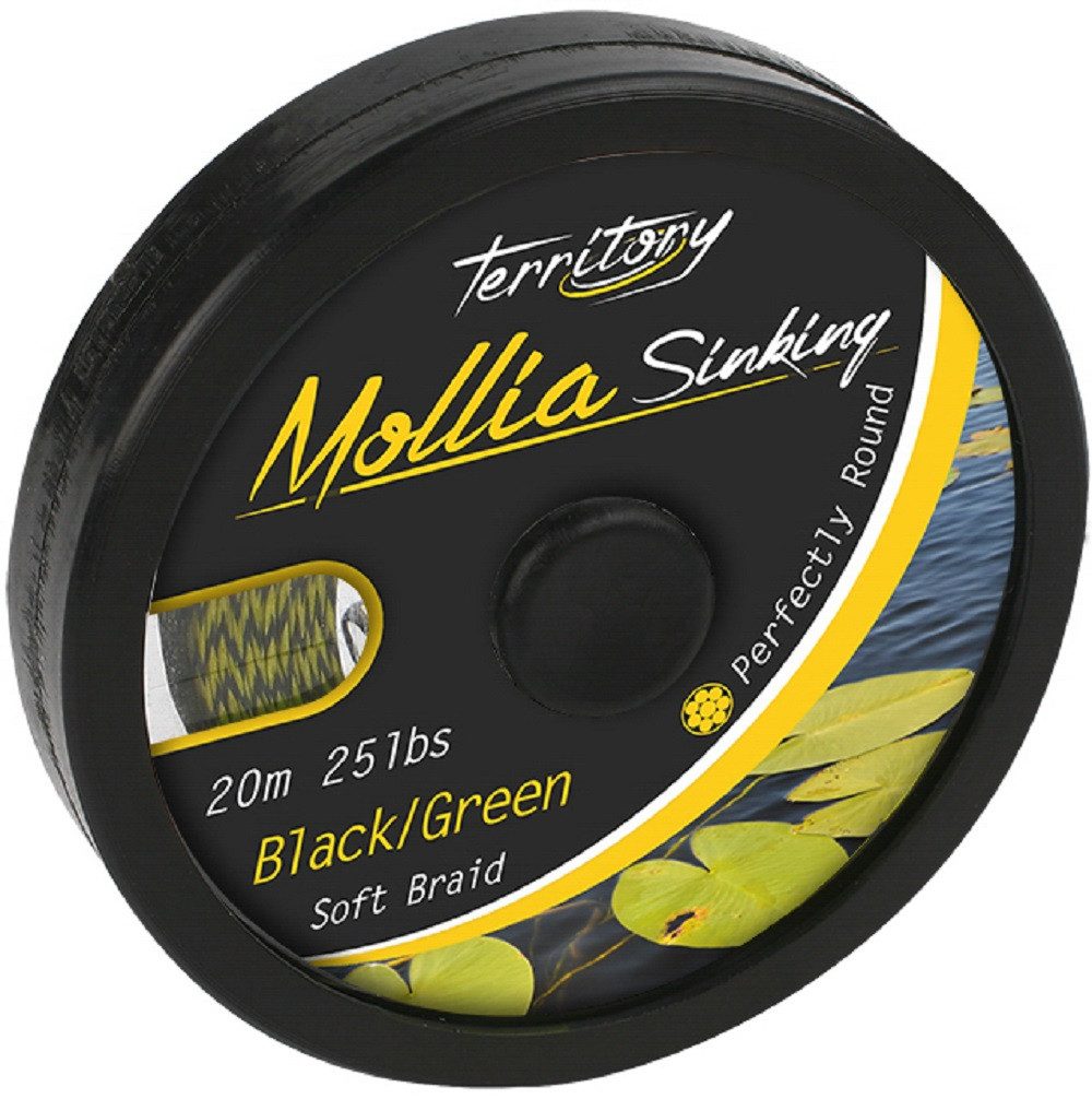 Angelschnur Geflochtene Vorfachschnur Mollia Hooklink 55lbs/20m - 2 Farben