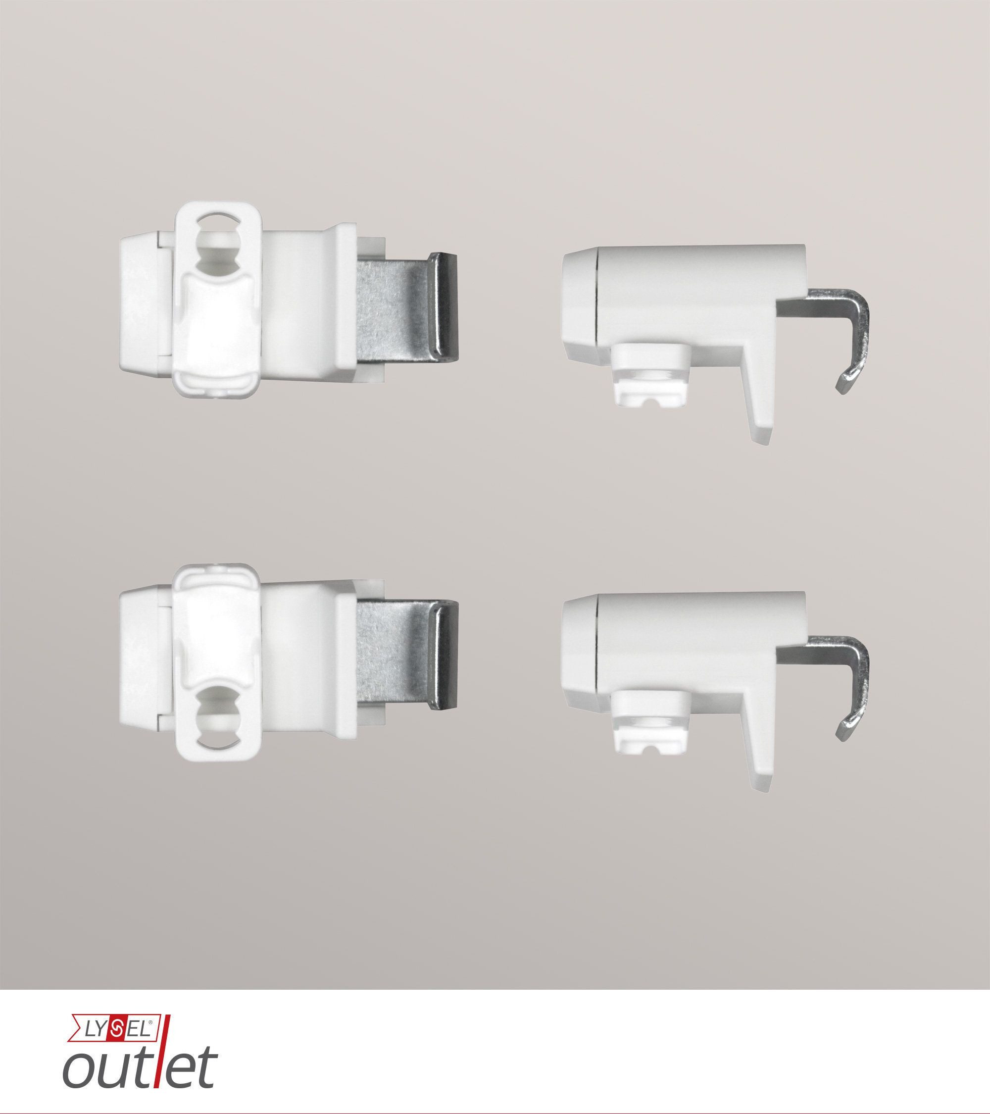 LYSEL® Sichtschutzbefestigung Klemmträger, (1-tlg), HxB 30x20mm günstig online kaufen