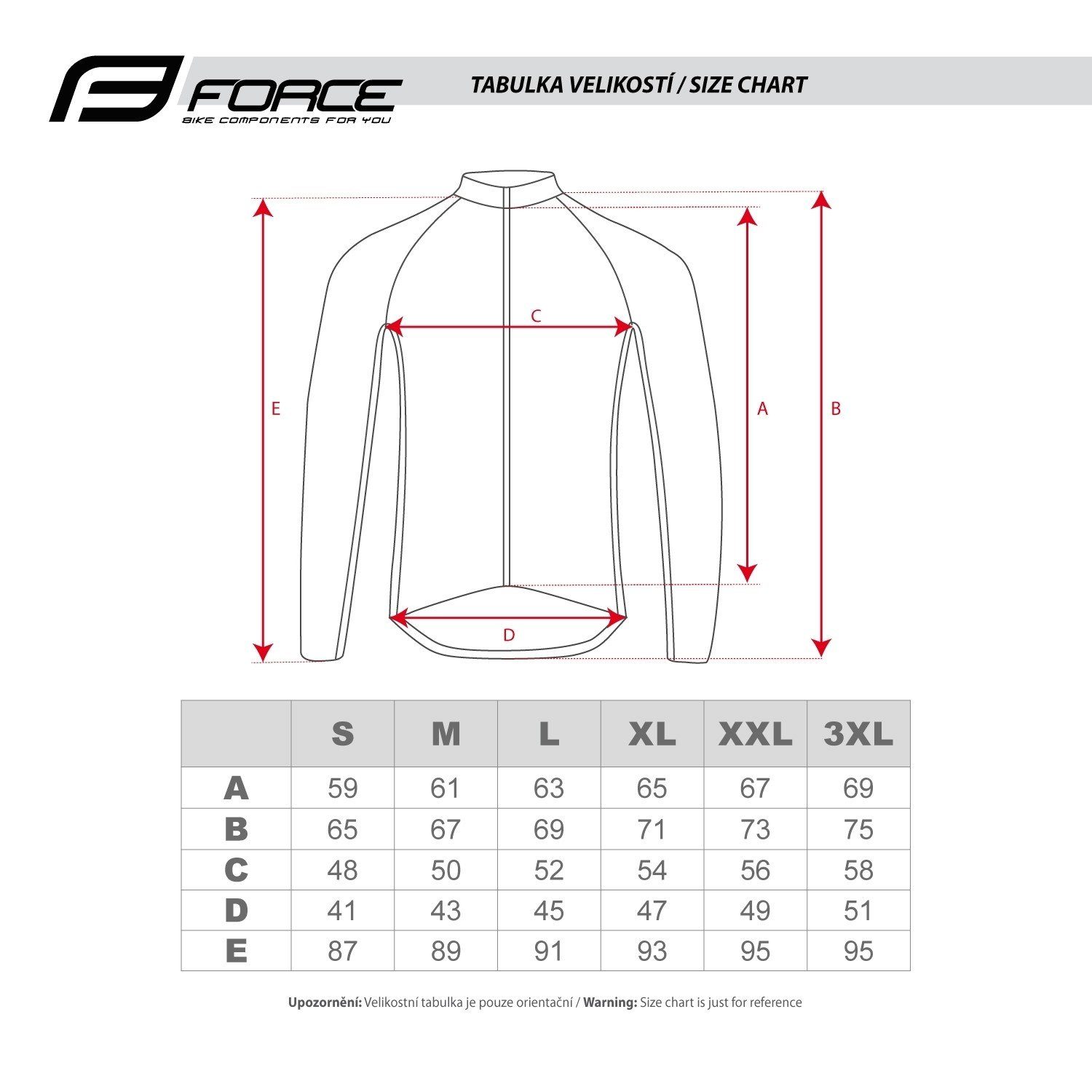 FORCE Fahrradjacke Jacke FORCE FLASH reflektierend +10 °C bis +15 °C *