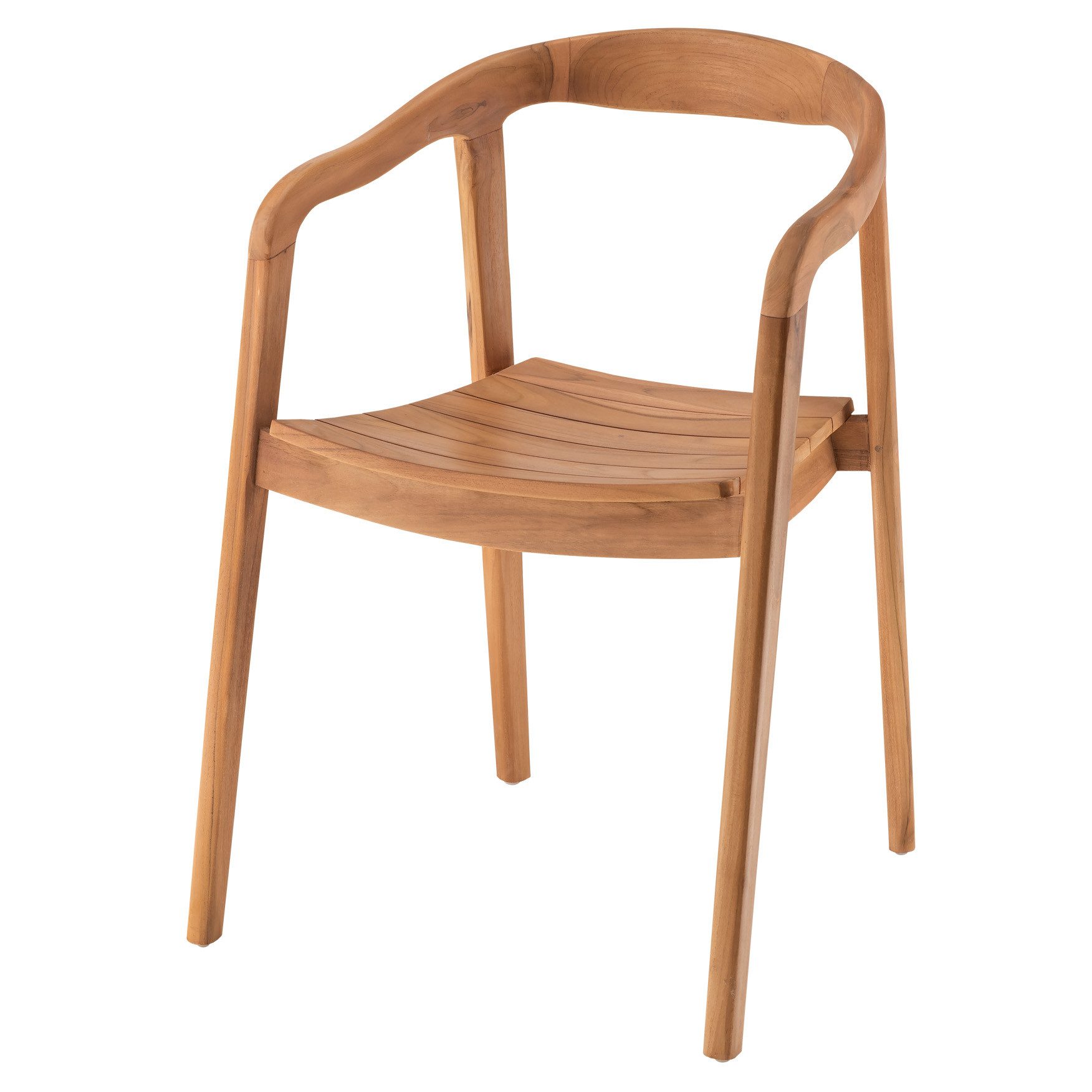 More2Home Gartenstuhl 2er-Set Gartenstuhl FUNNY, Teakholz, günstig online kaufen