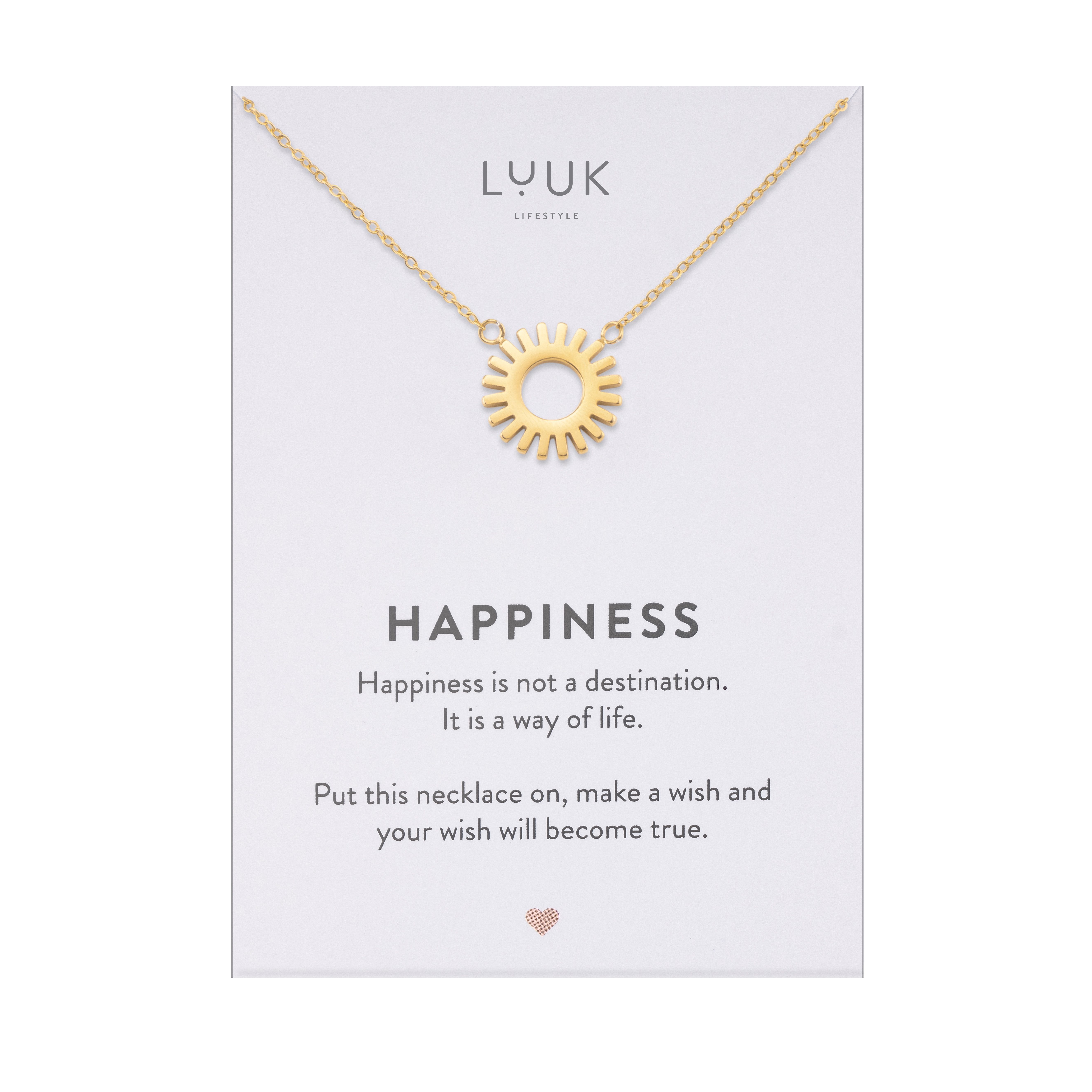 LUUK LIFESTYLE Kette mit Anhänger Sonnenkreis, günstig online kaufen