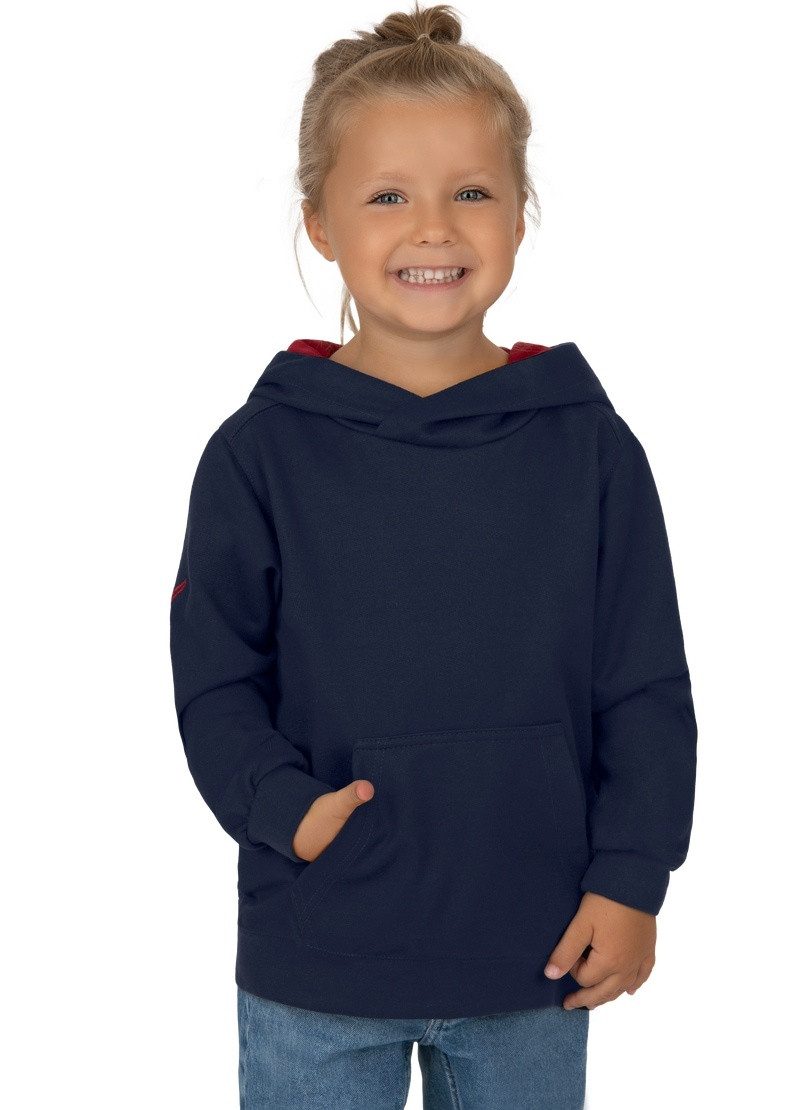 Trigema Sweatshirt TRIGEMA Kapuzenpullover mit Kängurutasche