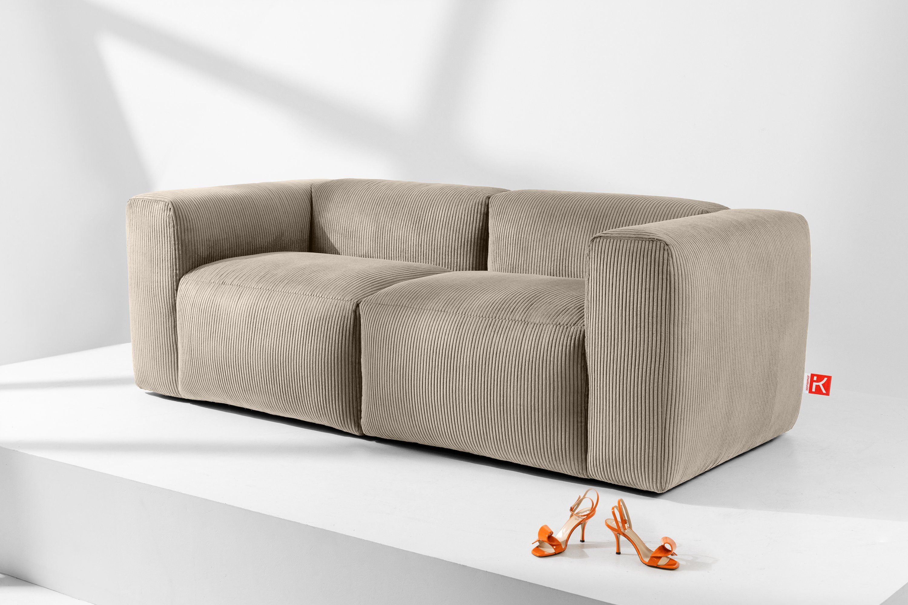 KONSIMO® 3-Sitzer BUFFO Einzelsofa, modulares Sofa, hergestellt in der EU,e günstig online kaufen