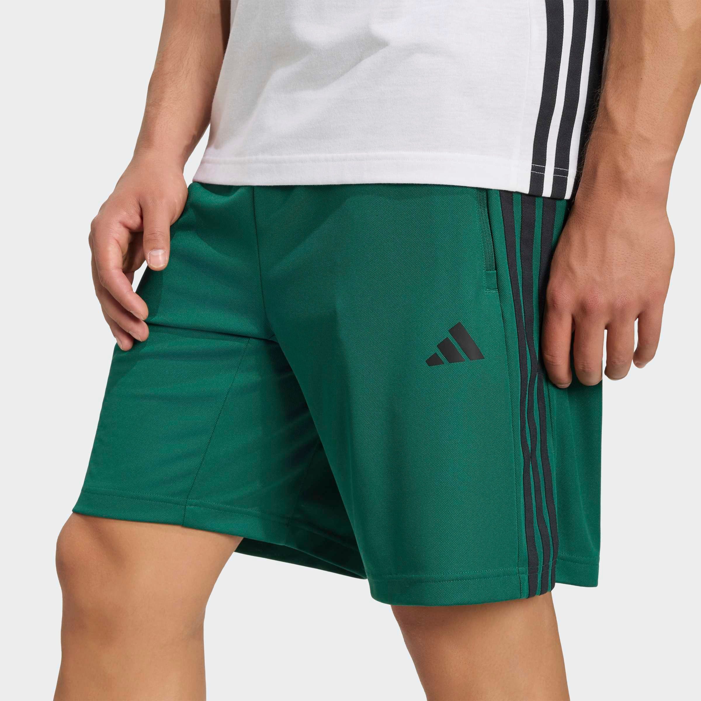 adidas Performance Shorts WORKOUT ESSENTIALS BASE 3-STREIFEN PIKEE-, 23 CM sportlicher Stil, für sportliche Aktivitäten, aus Polyester
