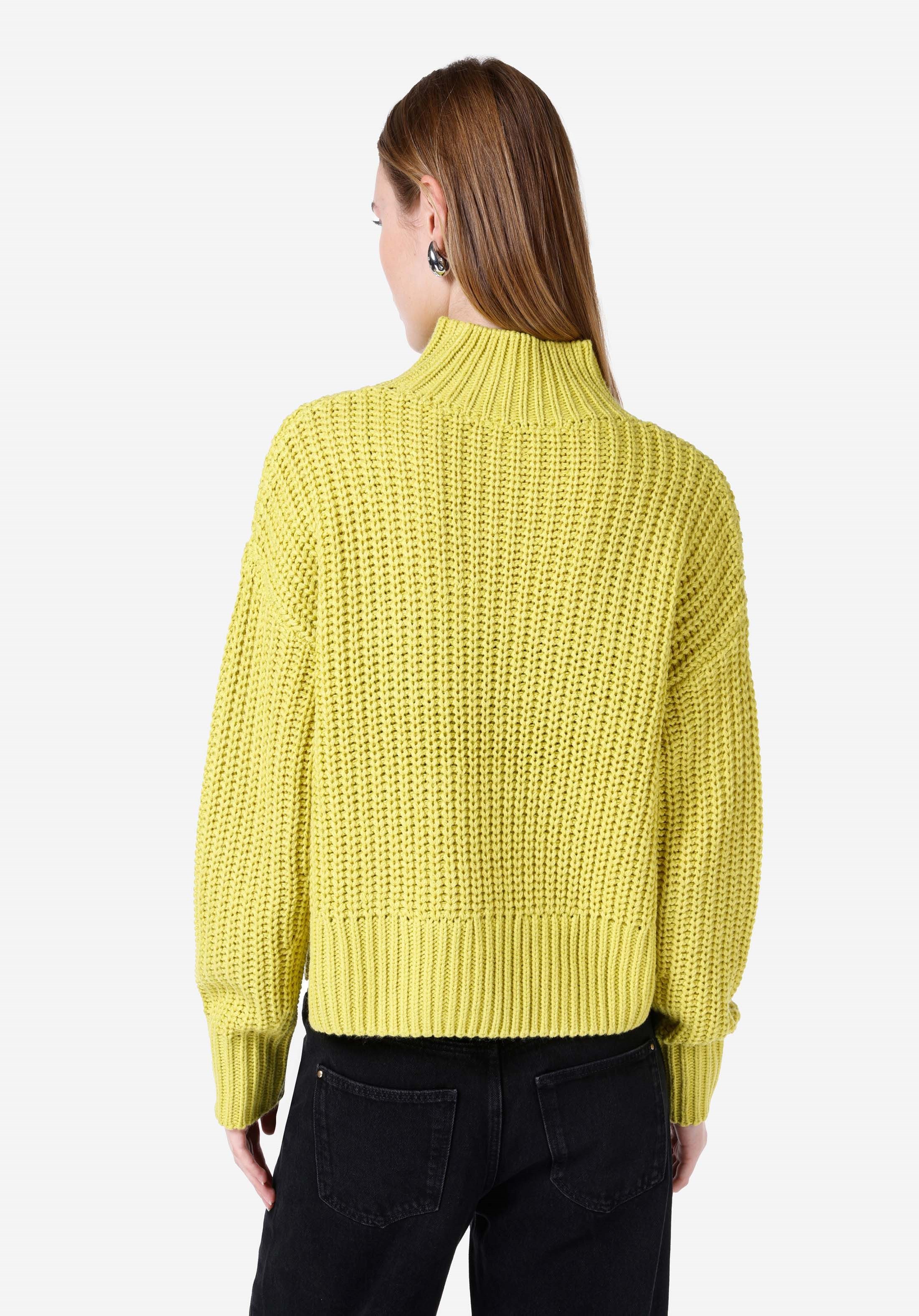 Colins Strickpullover Colins Regular Fit Stehkragen Unifarbener Damenpullov günstig online kaufen