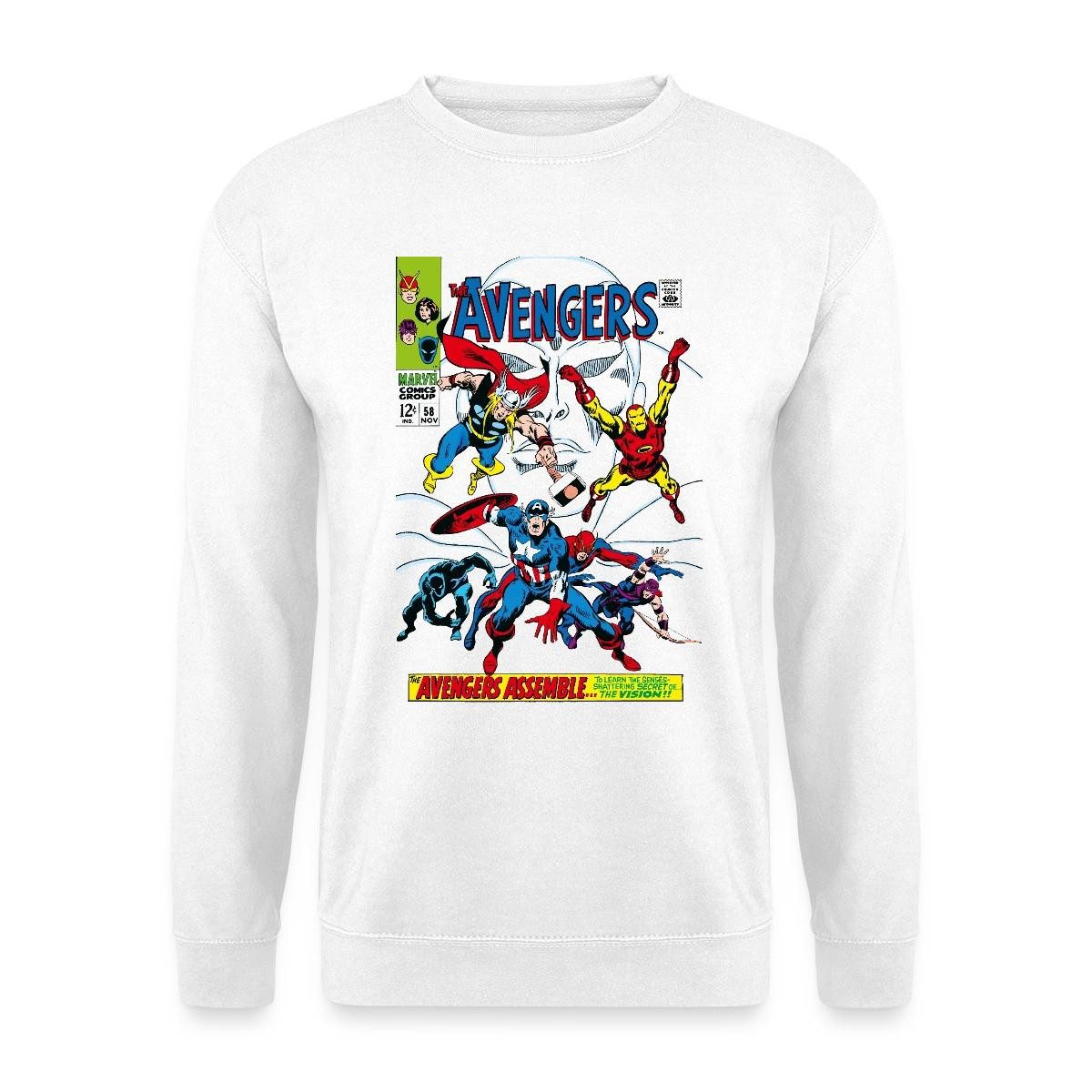 Spreadshirt Sweatshirt Avengers Comic Superhelden Assemble Unisex Pullover (1-tlg)