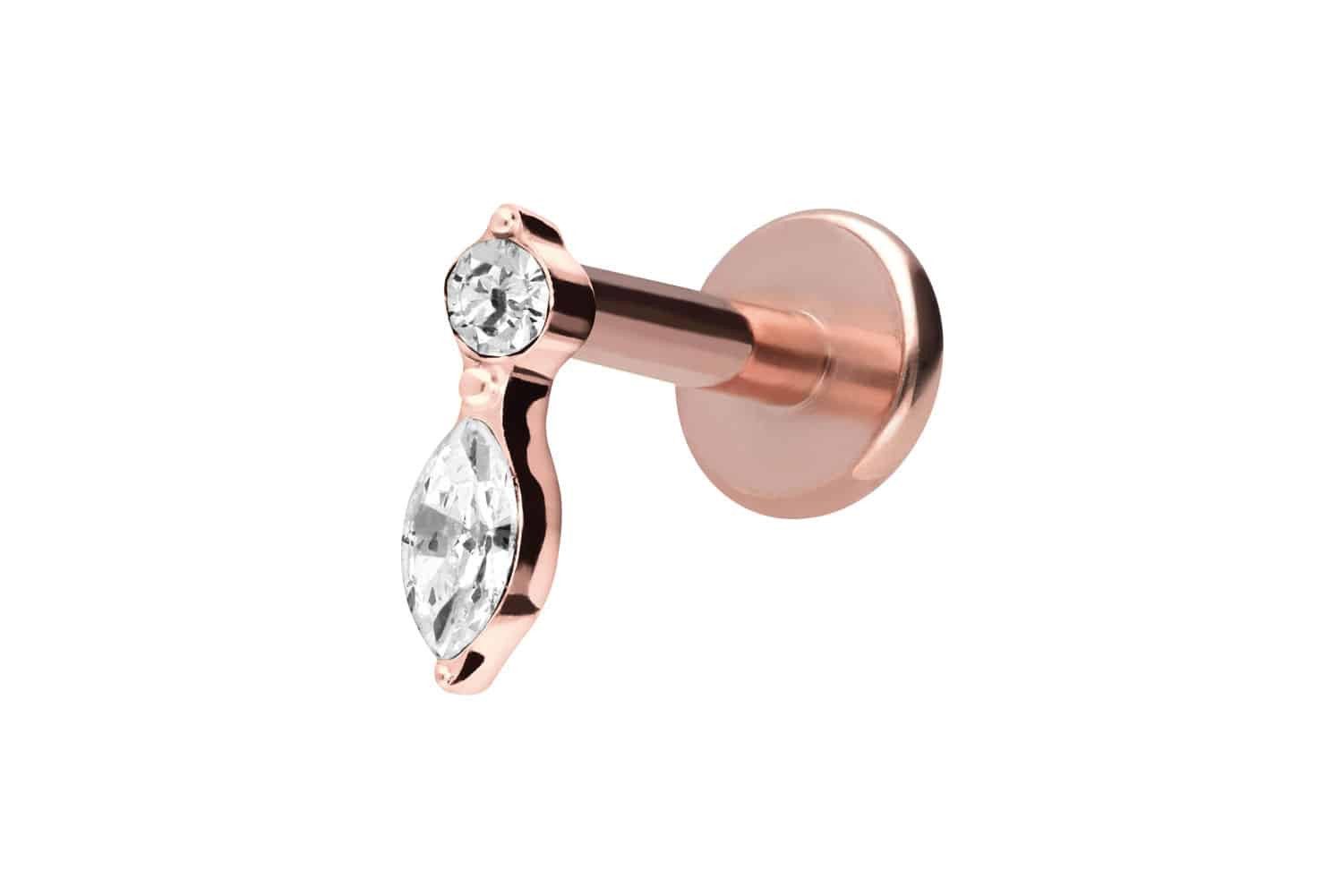 PIERCINGLINE Piercing-Set Titan Labret mit Innengewinde günstig online kaufen
