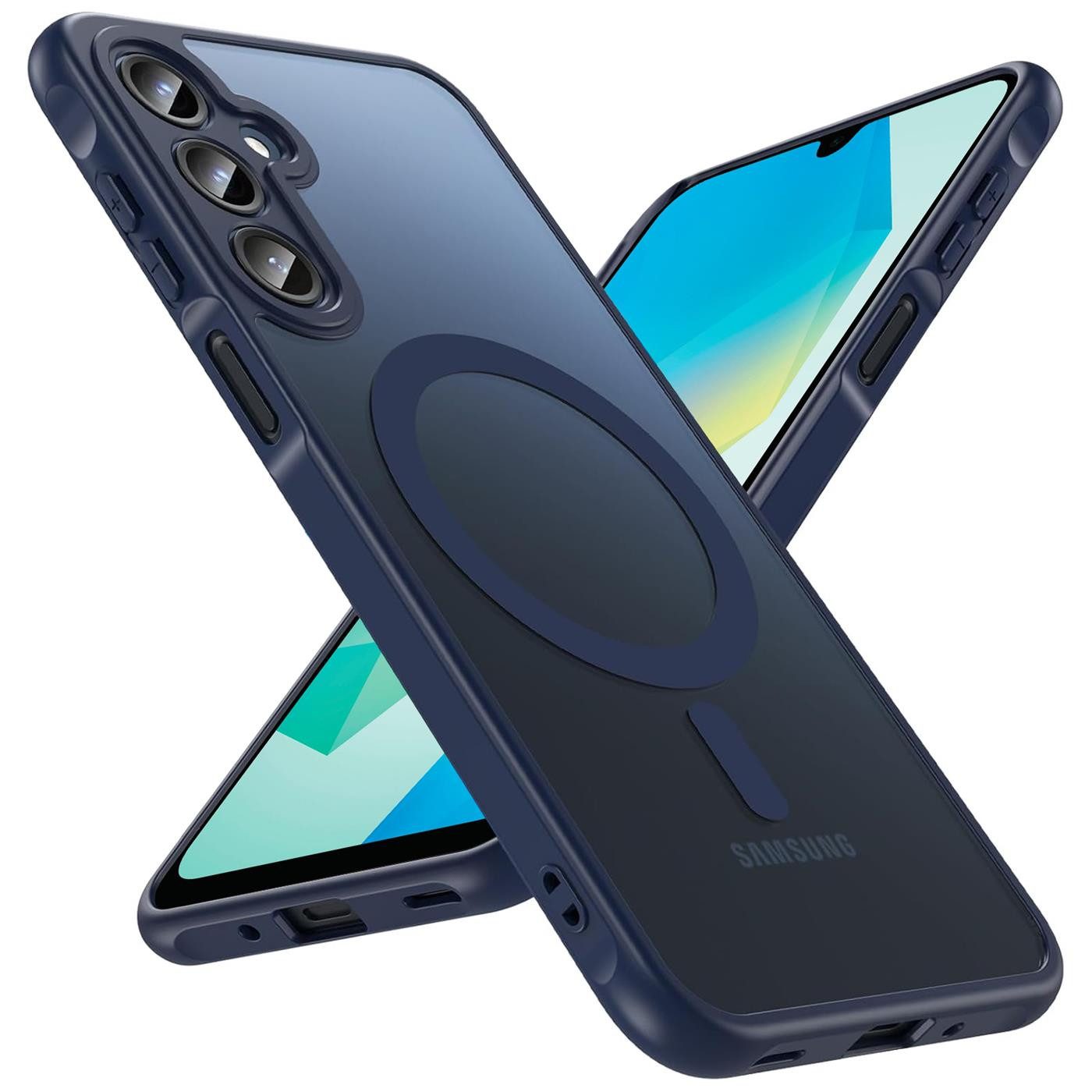 CoolGadget Handyhülle Magnet-Hülle für Samsung Galaxy A16 5G Schutzhülle magnetisch 6,7 Zoll, Hülle Matt Stoßfest kompatibel mit QI-Laden Zubehör Kameraschutz Case