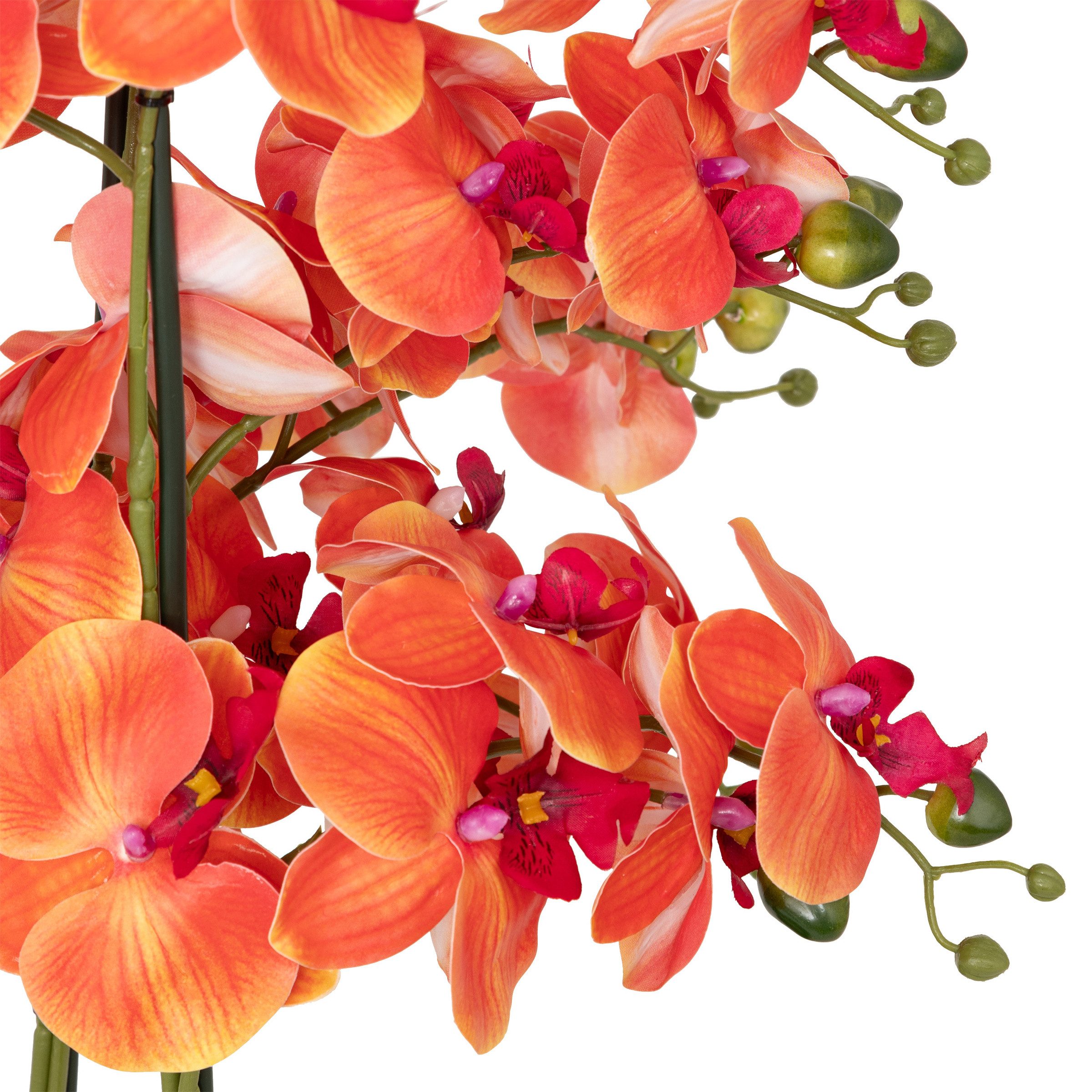 Kunstpflanze Künstliche Orchidee SANAE im Blumentopf, 65 cm Zimmerpflanze, Atmosphera Créateur d'intérieur, Höhe 65 cm – Bild 3 von 4