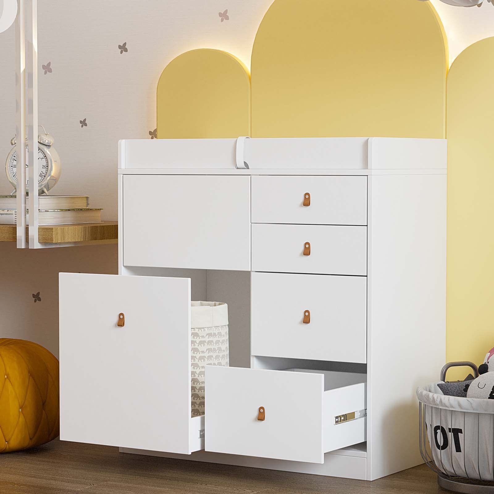 FUFU&GAGA Wickelkommode Wickeltisch Kommode mit Schubladen