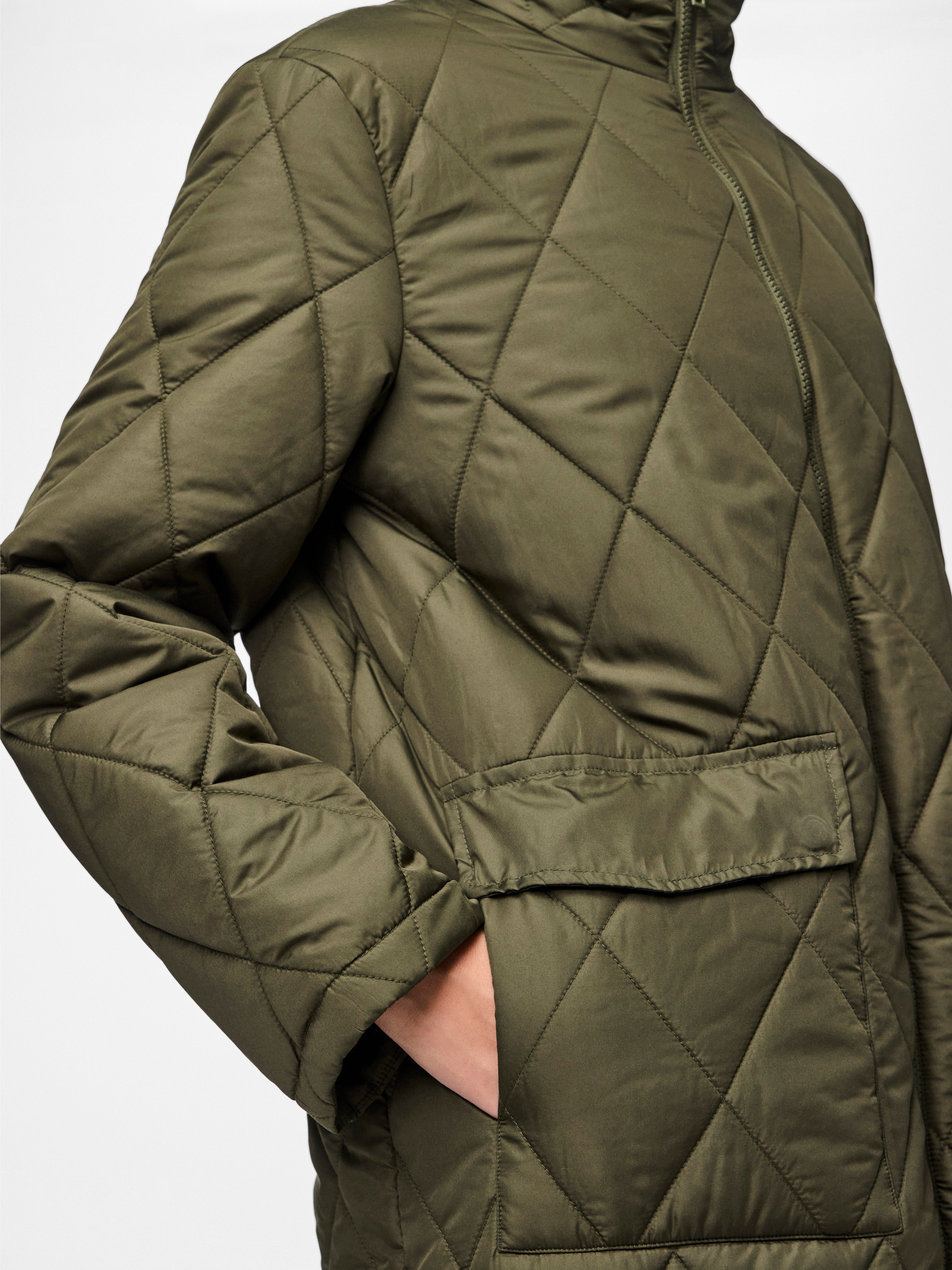 pieces Steppmantel PCMAILEY LONG QUILTED JACKET NOOS BC günstig online kaufen