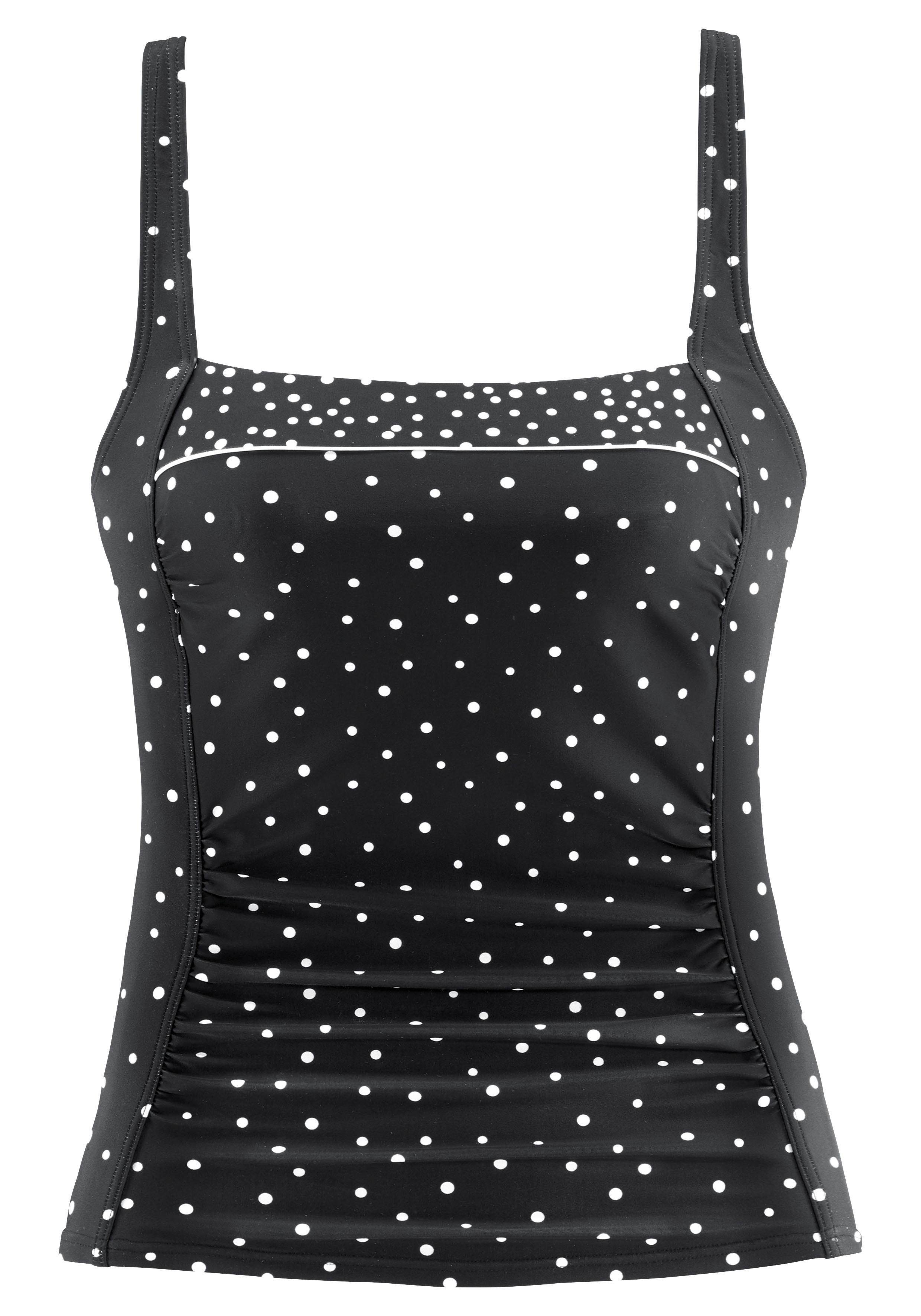 LASCANA Tankini-Top Leona, mit Pünktchenprint günstig online kaufen
