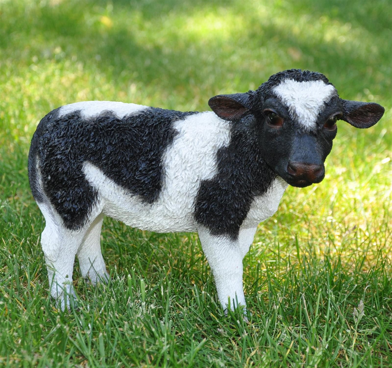 dazikemo Gartenfigur Dekofigur Gartenfigur Kuh 18 x 24 x 10 cm