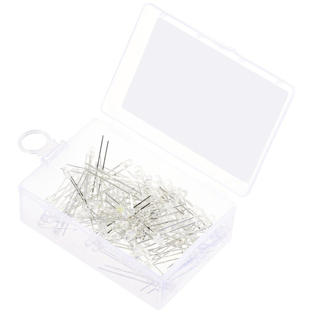 LED-Leuchtmittel TRU COMPONENTS LED bedrahtet Reinweiß Rund 3 mm 14400 mcd 30 ° 20 mA