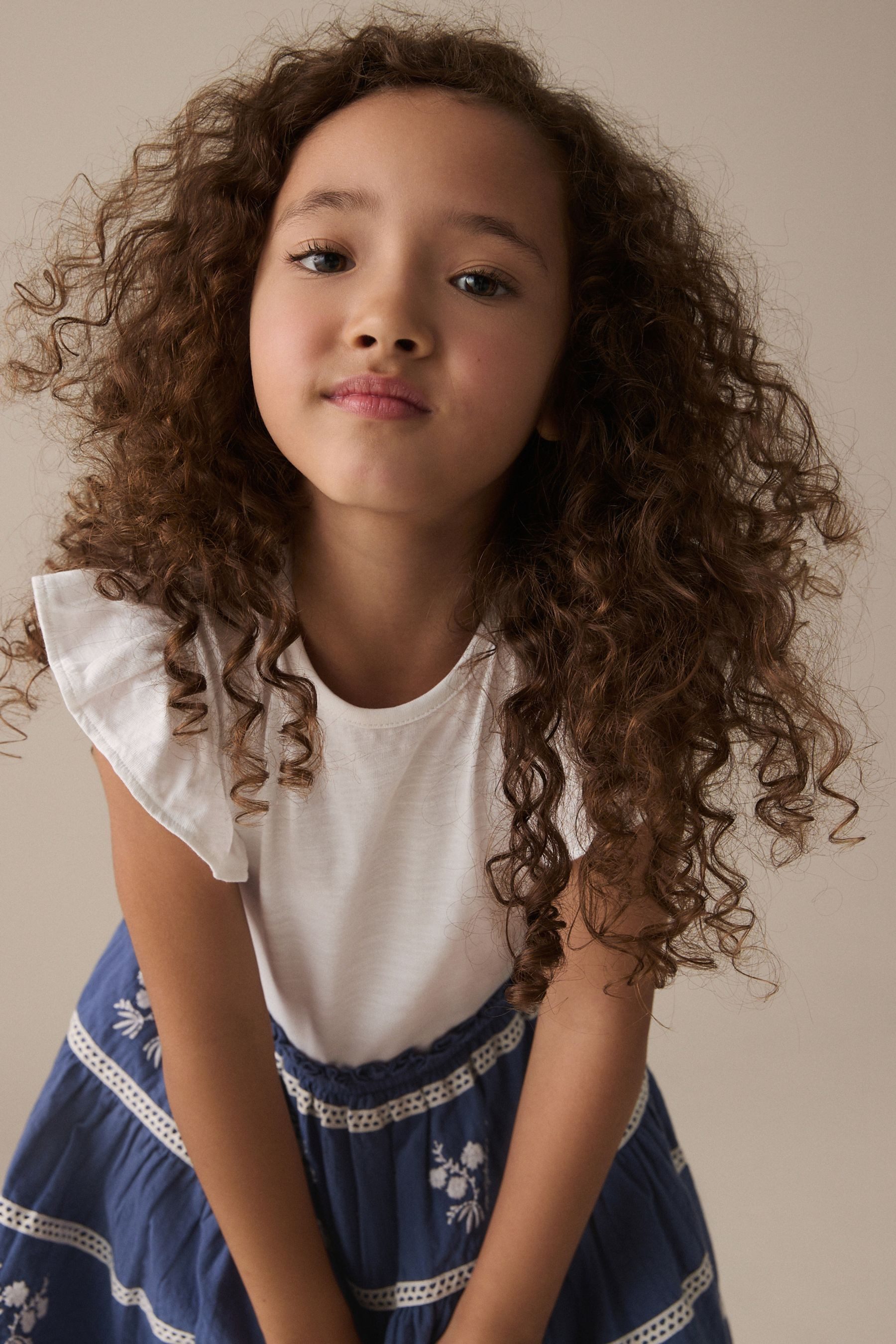 Next T-Shirt & Kleid Besticktes Rockkleid aus 100% Baumwolle (1-tlg)