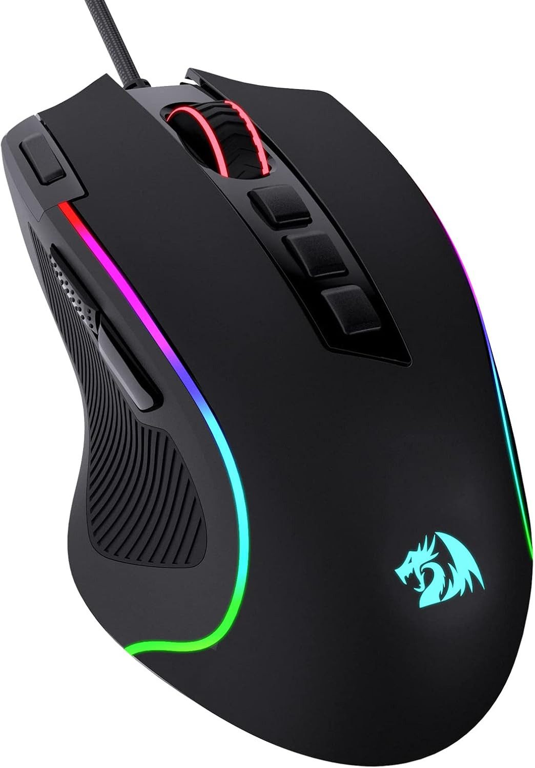 Redragon M612, 8000 DPI Kabelgebundene Optische mit 11 Programmierbaren Tasten Gaming-Maus (kabelgebunden)