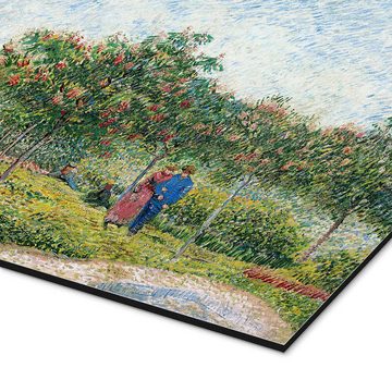 Posterlounge Alu-Dibond-Druck Vincent van Gogh, Liebespaare im Voyer d'Argenson Park in Asnières, Wohnzimmer Malerei