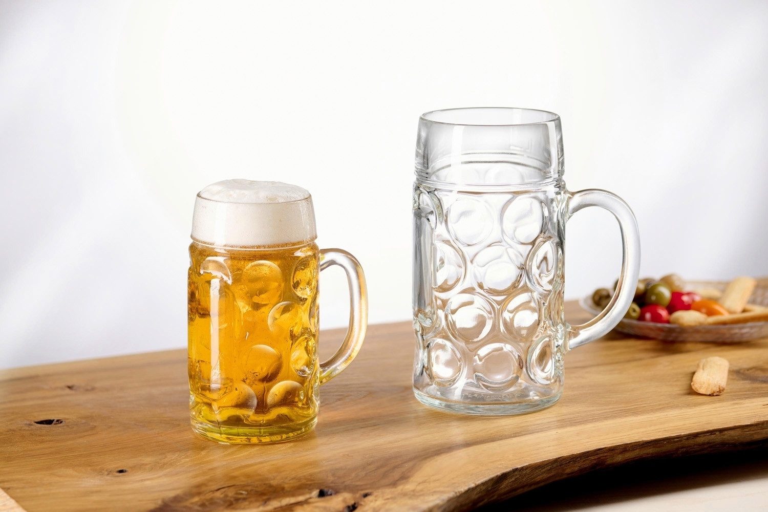 Ritzenhoff & Breker Bierkrug ALEV, 1 Liter, Transparent, mit Henkel, Glas, Spülmaschinengeeignet