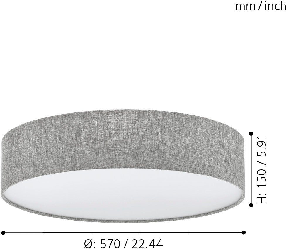 wechselbar, PASTERI, Leuchtmittel Deckenleuchte Leuchtmittel, Durchmesser: Deckenlampe, cm ca. EGLO 57 ohne