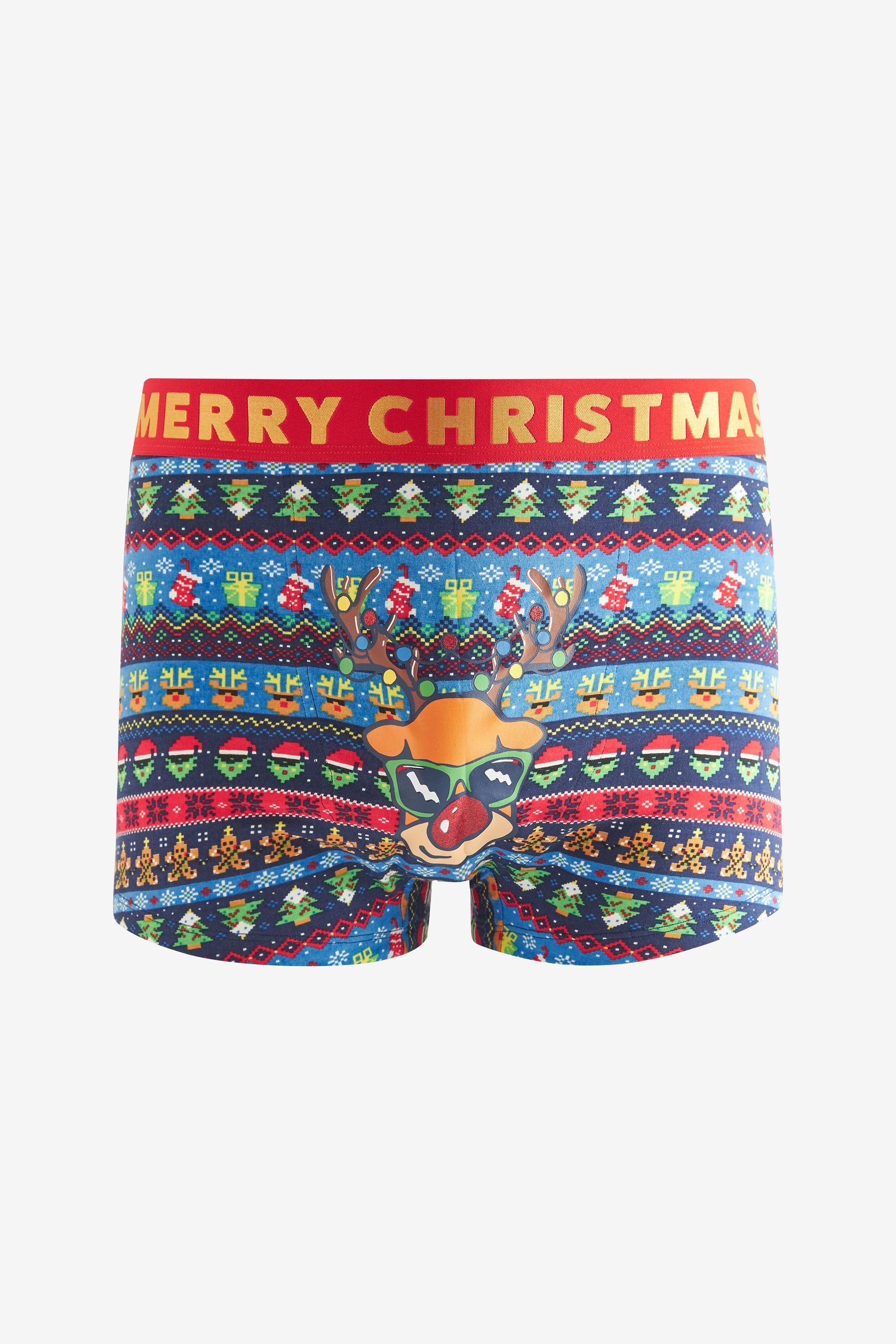 Next Hipster Boxershorts mit Weihnachtsmotiven (1-St) Christmas Fairisle